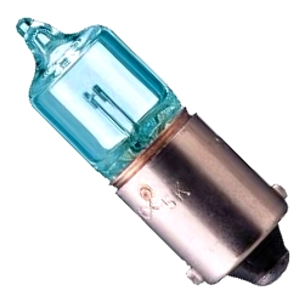 Автолампа розжарювання PHILIPS BlueVision Ultra H6W BAX9s 6W 12V прозоро-блакитна 12036BVB2 - zapix