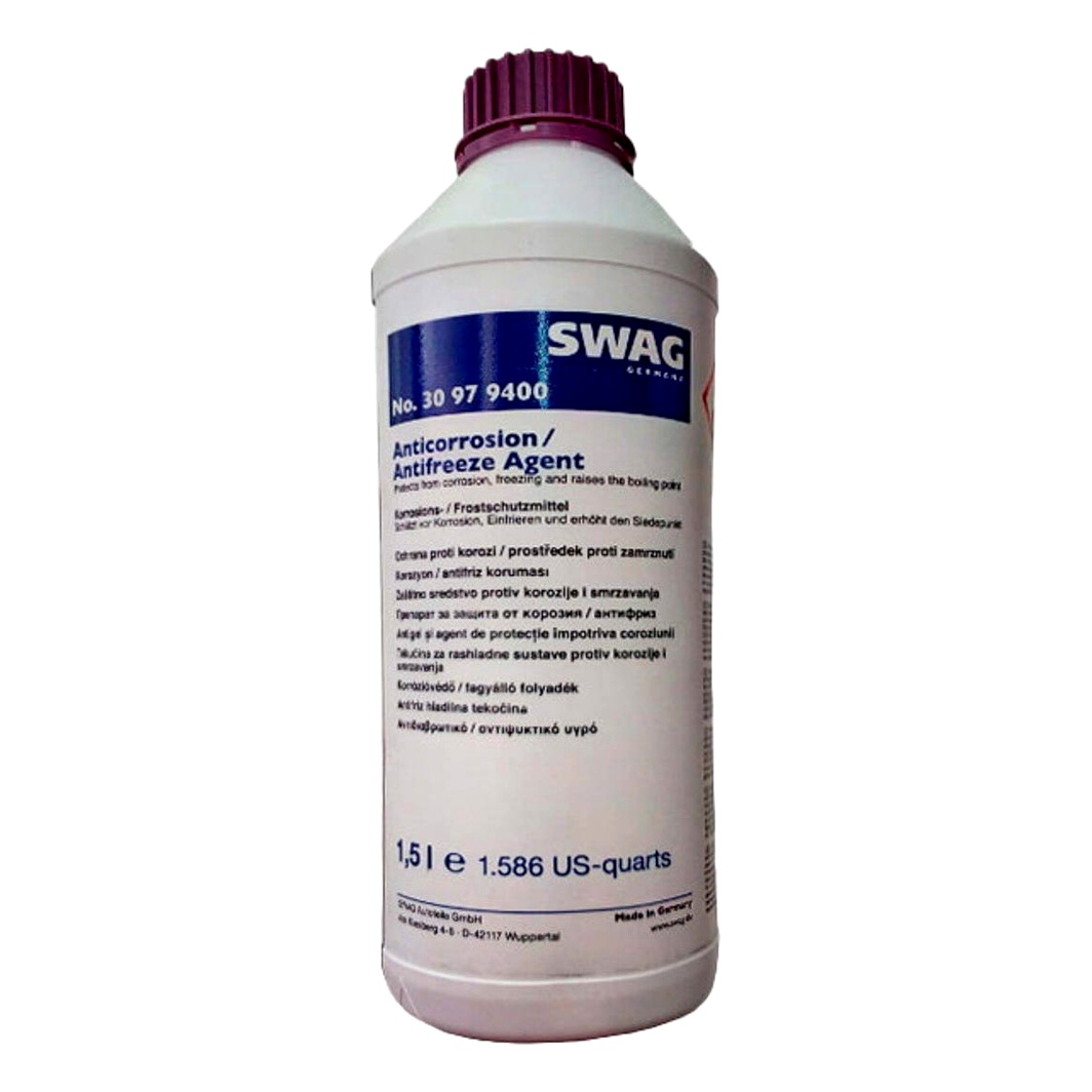 Концентрат антифризу SWAG -80° фіолетовий G12+ -80 °C 1.5 л (30979400) - zapix