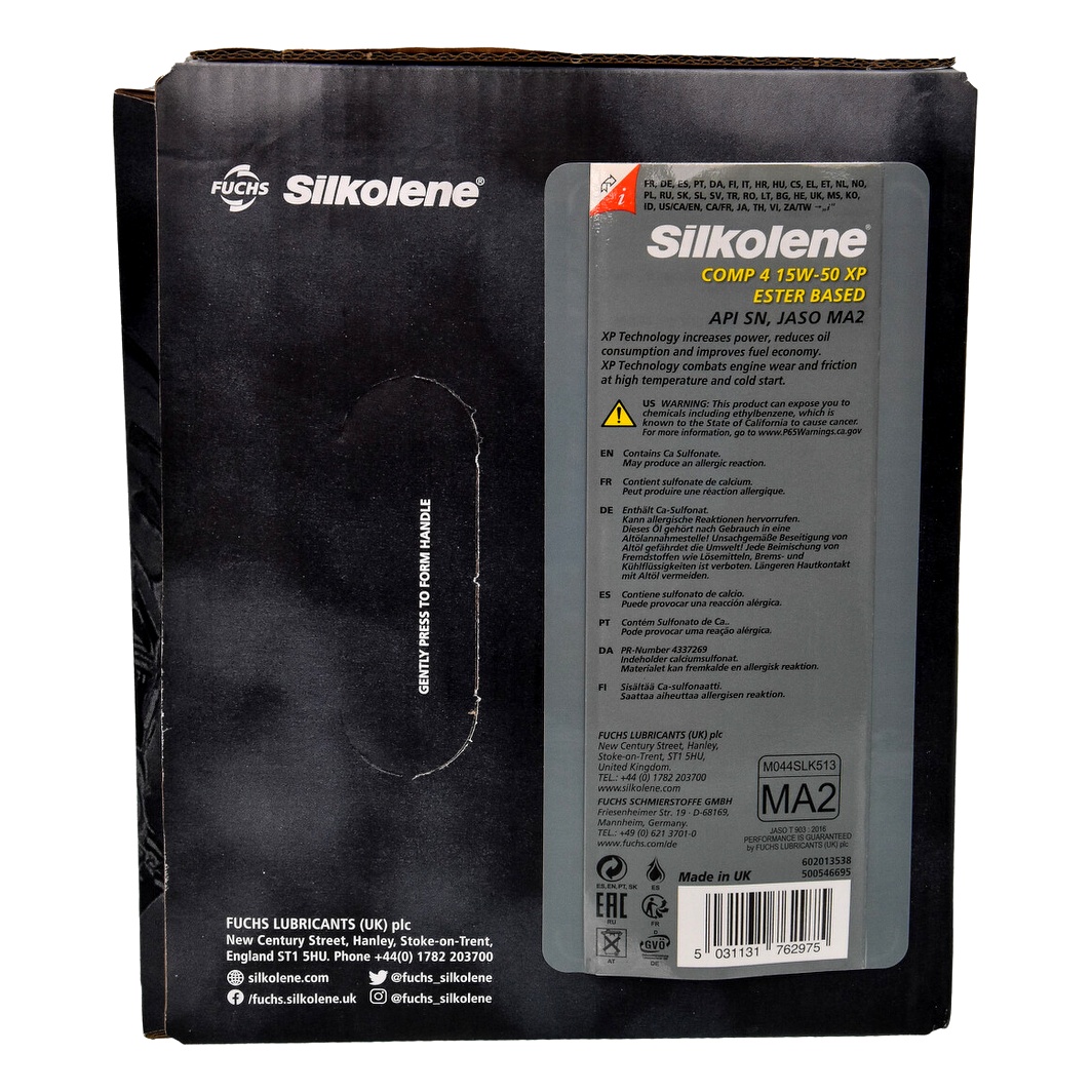 Моторное масло FUCHS Silkolene Comp 4 XP 4T 15W-50 синтетическое 4 л 602013538 - zapix
