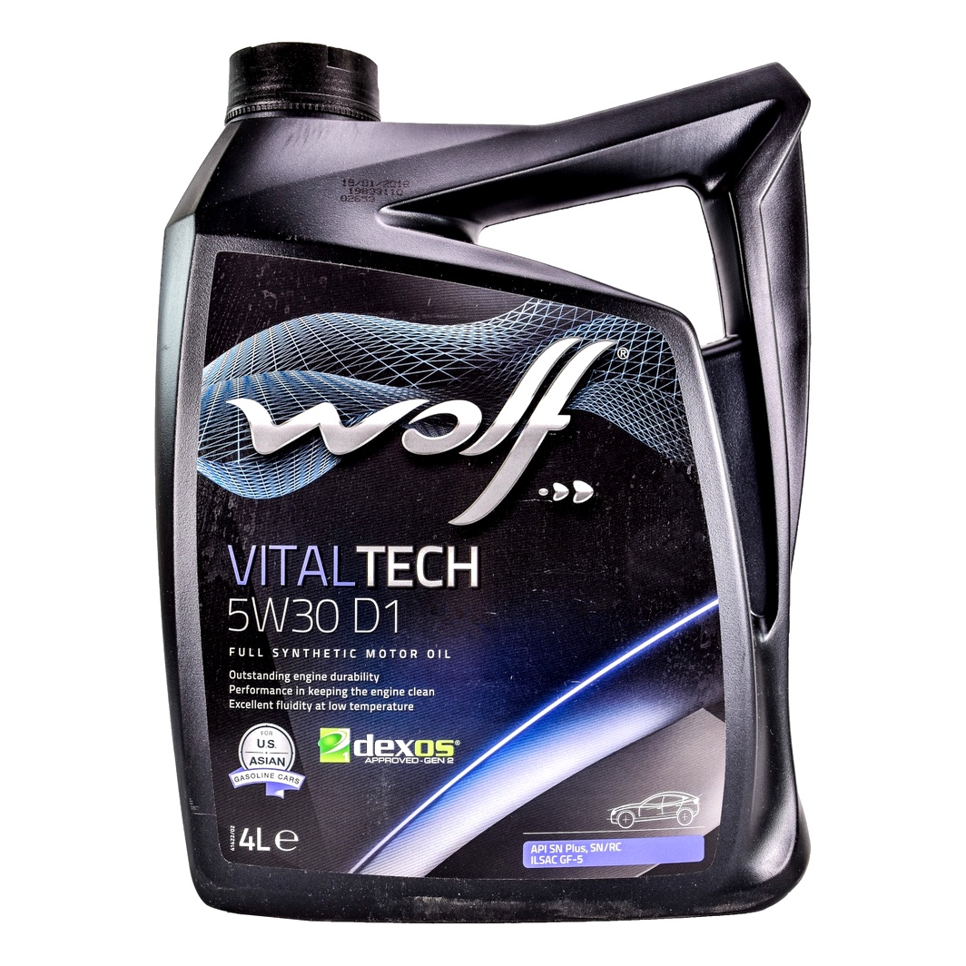 Моторна олива WOLF Vitaltech D1 5W-30 4 л (8332340) - zapix