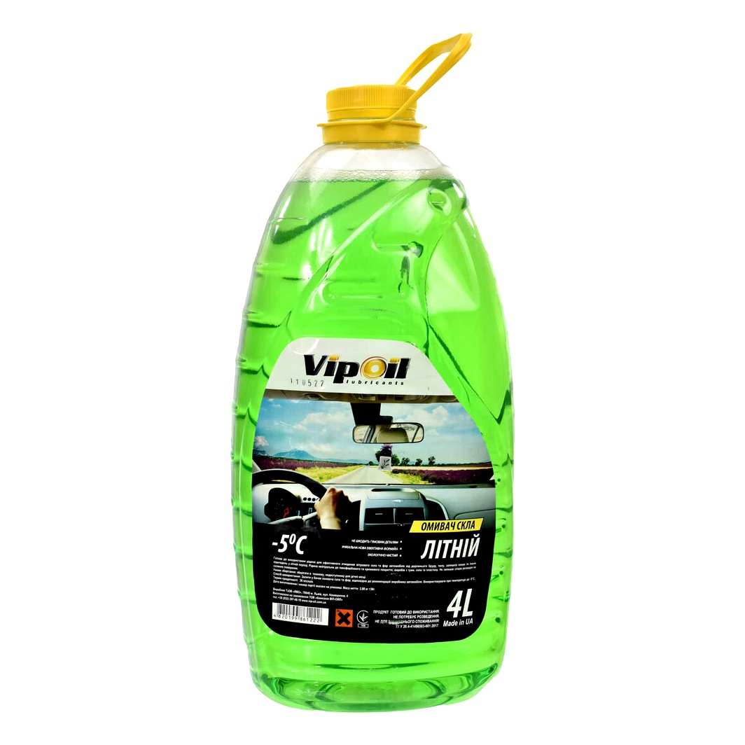 Омивач скла готовий літній -5°С VIPOIL яблуко 4 л 0359867 - zapix