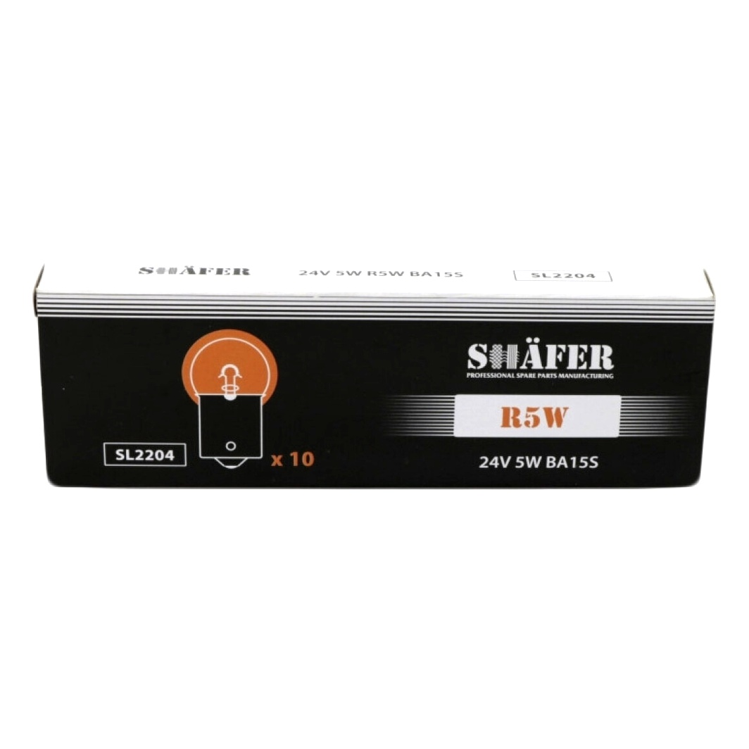 Автолампа розжарювання SHAFER R5W BA15s 5W 24V SL2204 - zapix