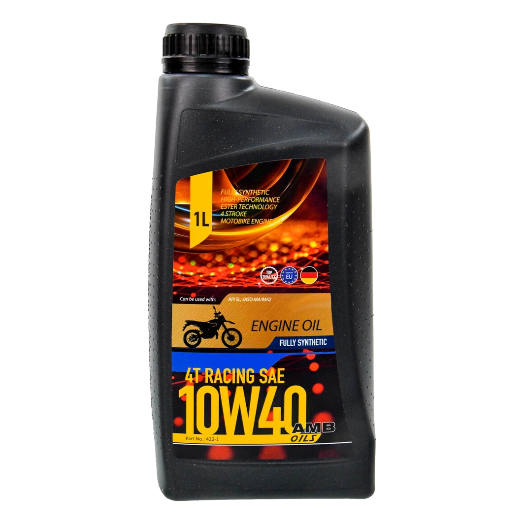 Моторное масло AMB Racing 4T 10W-40 синтетическое 1 л 4221 - zapix