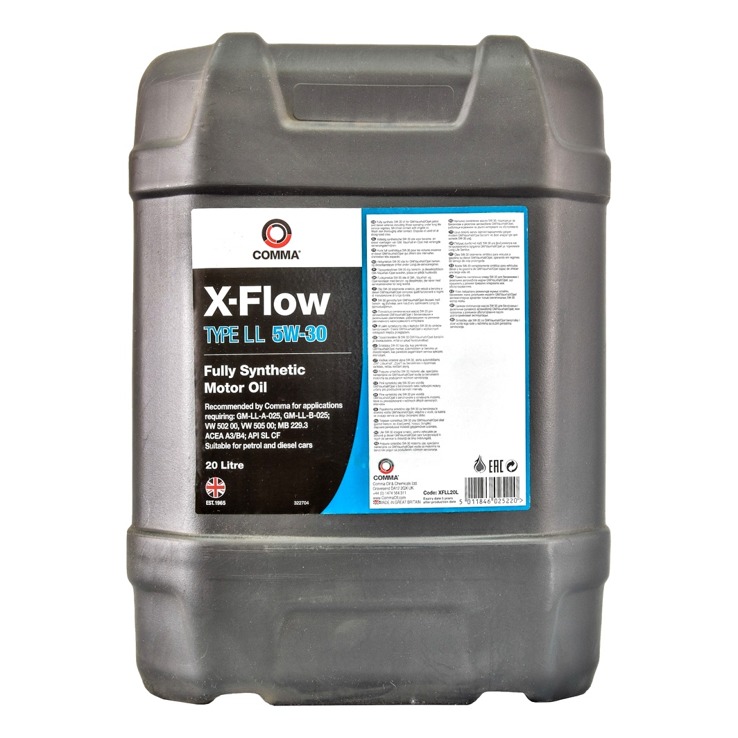 Моторное масло COMMA X-Flow Type LL 5W-30 20 л (XFLL20L) - zapix