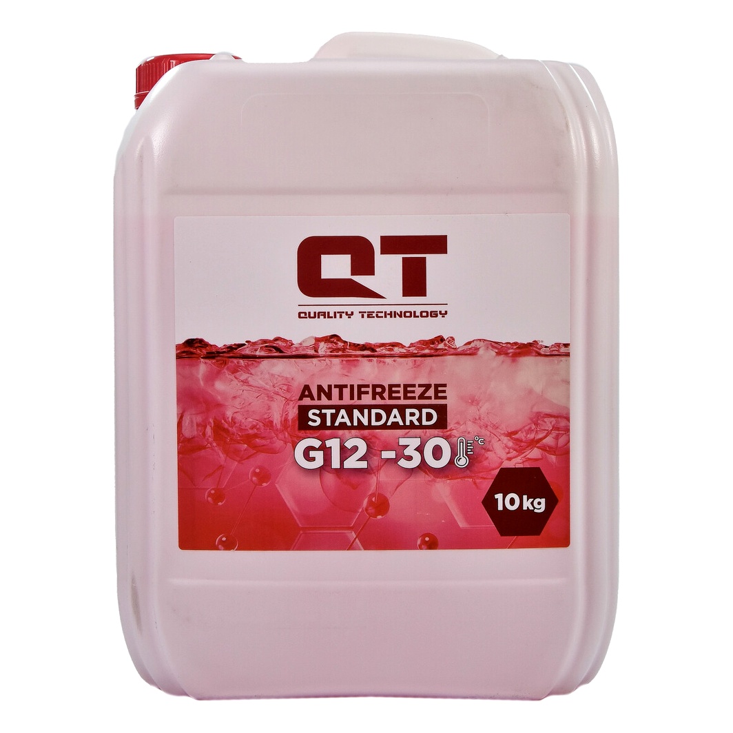 Готовий антифриз QT Standard червоний G12 -30 °C 10 л (QT5313010) - zapix