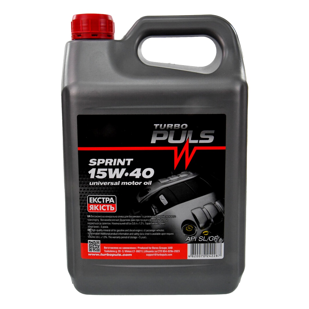 Моторна олива TURBO PULS Sprint 15W-40 3.6 л (23190) - zapix