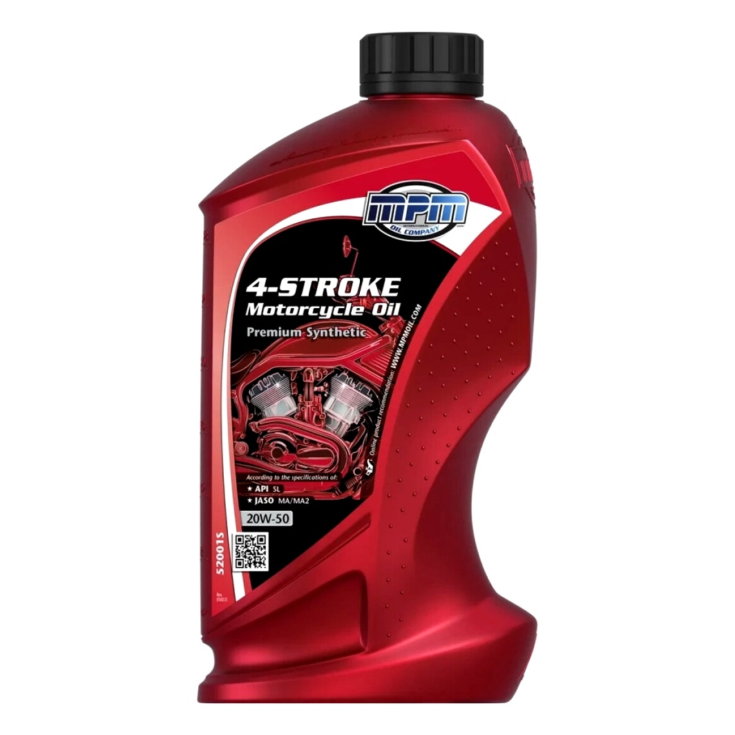 Моторное масло MPM Premium Synthetic 4T 20W-50 синтетическое 1 л 52001S - zapix
