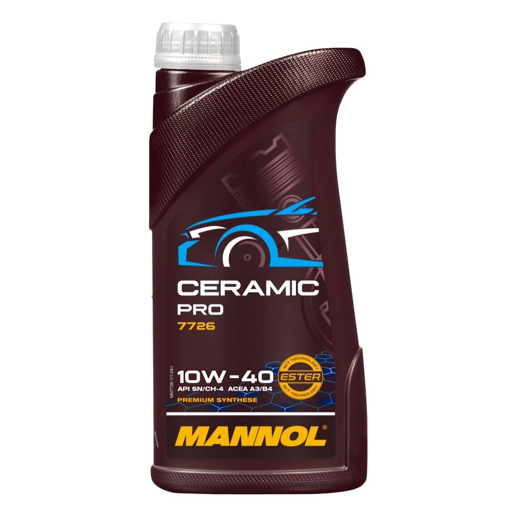 Моторна олива MANNOL Ceramic Pro 10W-40 1 л (MN77261) - zapix