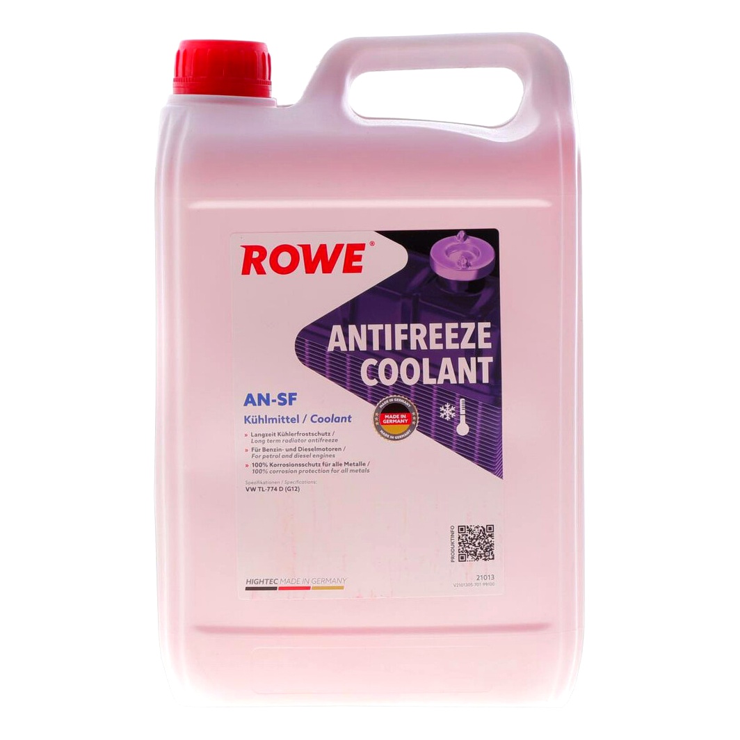 Концентрат антифриза ROWE Hightec Antifreeze AN-SF красный G12 -37 °C 5 л (21013005099) - zapix