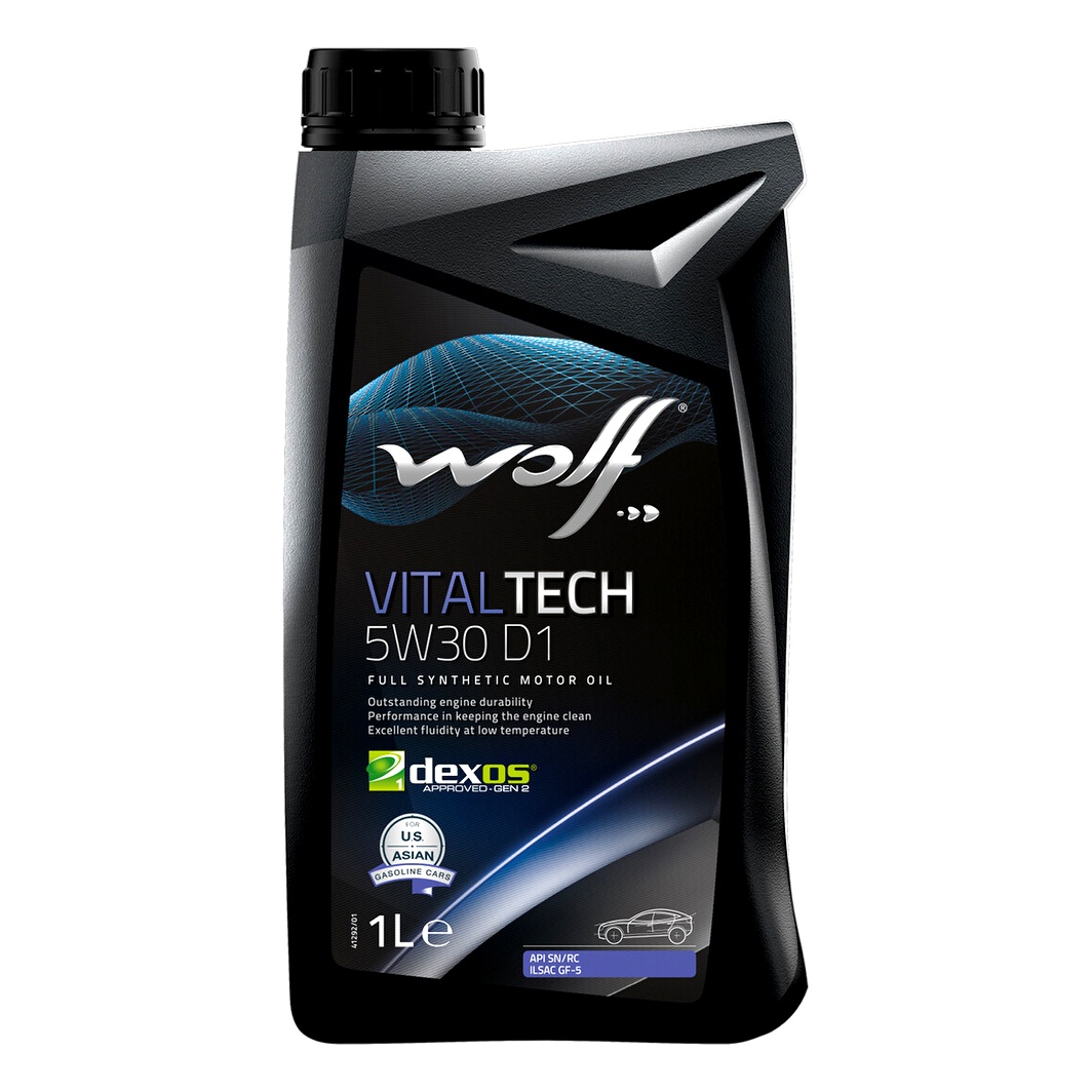 Моторна олива WOLF Vitaltech D1 5W-30 1 л (8332241) - zapix