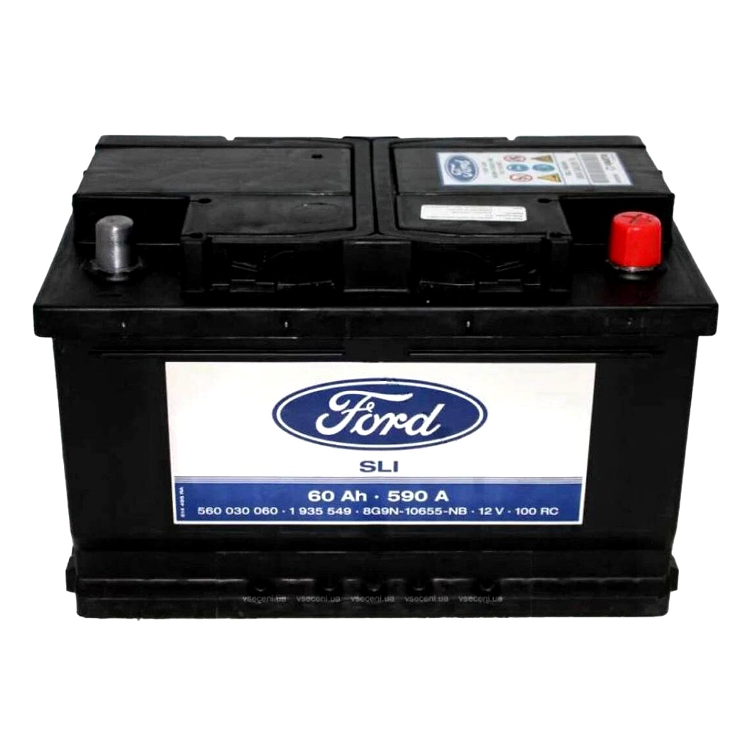 Акумулятор FORD SLI 12V 60Ah 590A R+ 2014141 - zapix