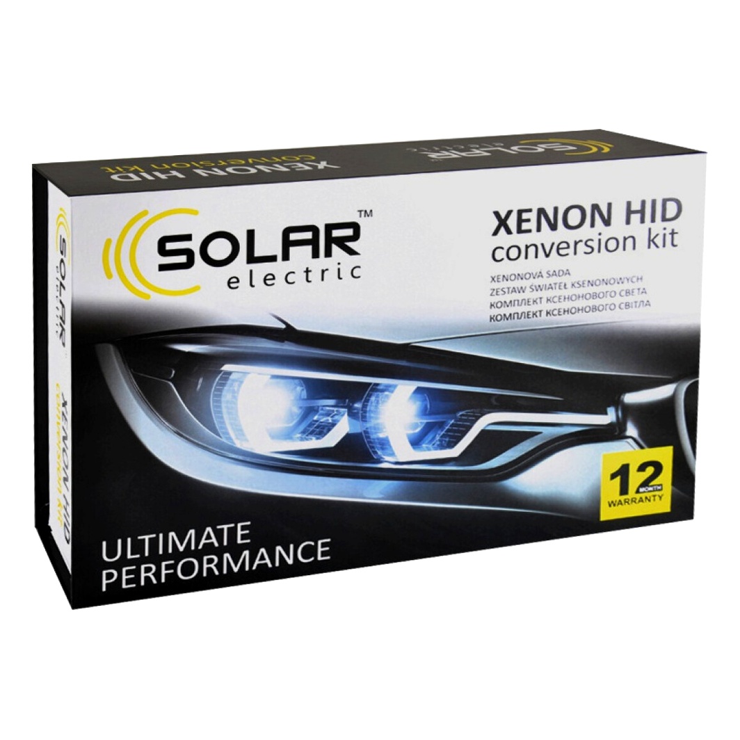 Автолампа ксеноновая SOLAR H3 PK22s 35W 85V прозрачная 4360 - zapix