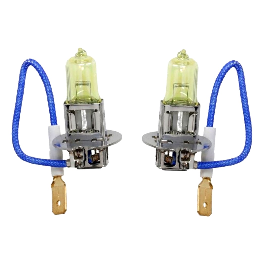 Автолампа галогеновая M-TECH Powertec Retro H3 PK22s 55W 12V желтая PTZRT3DUO - zapix