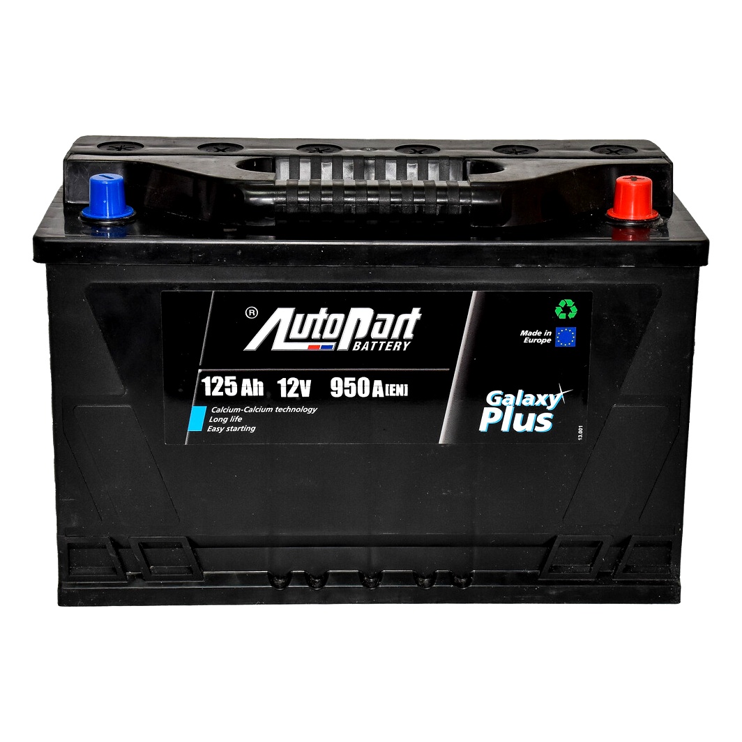 Акумулятор AUTOPARTS Galaxy Plus 12V 125Ah 950A R+ ARL125P00 - zapix