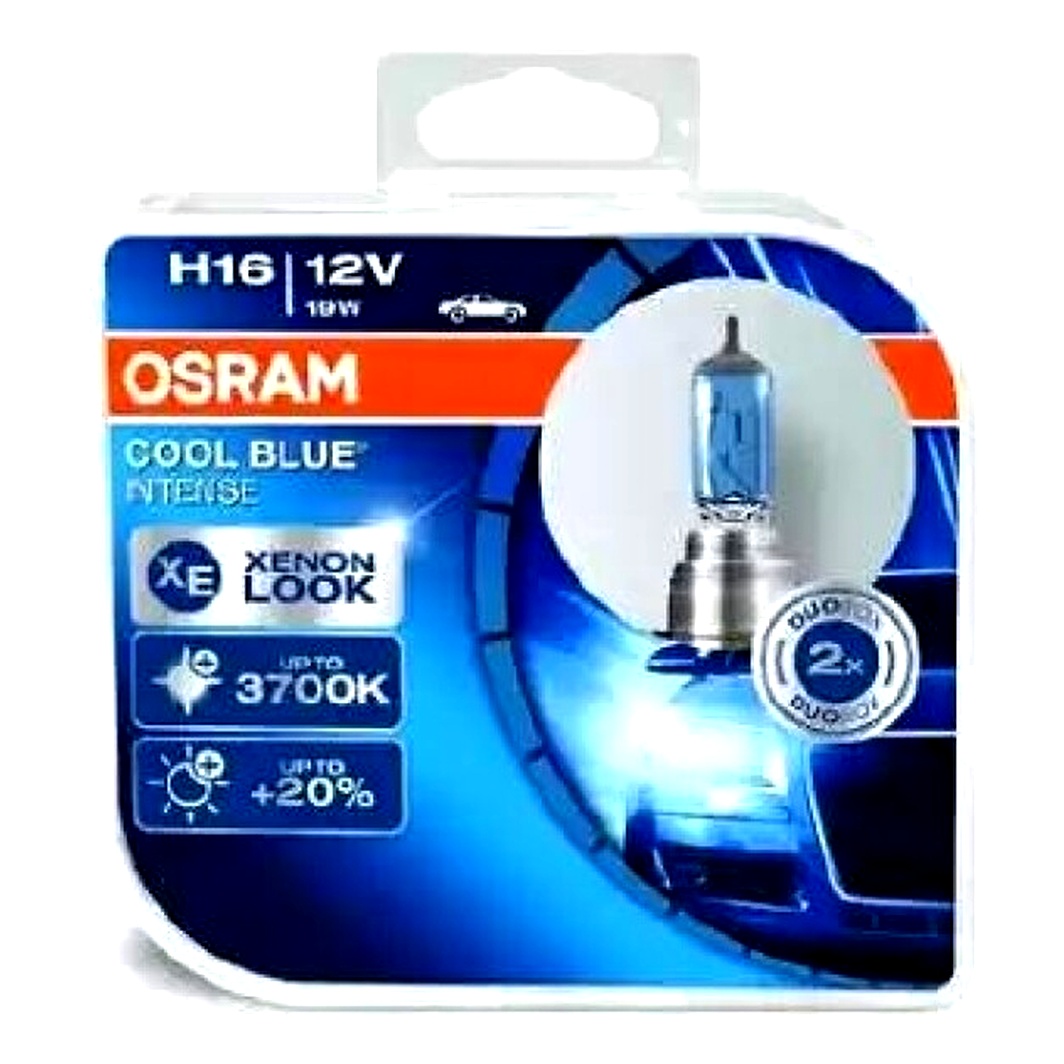 Автолампа галогеновая OSRAM Cool Blue Intense H16 19W 12V светло-голубая 64219CBIHCB - zapix