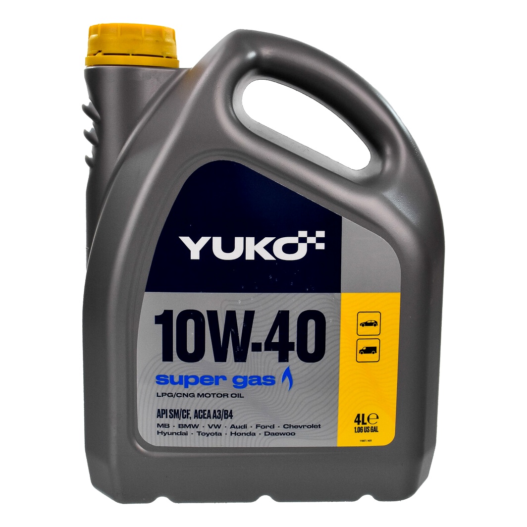 Моторное масло YUKO Super Gas 10W-40 4 л (011887) - zapix