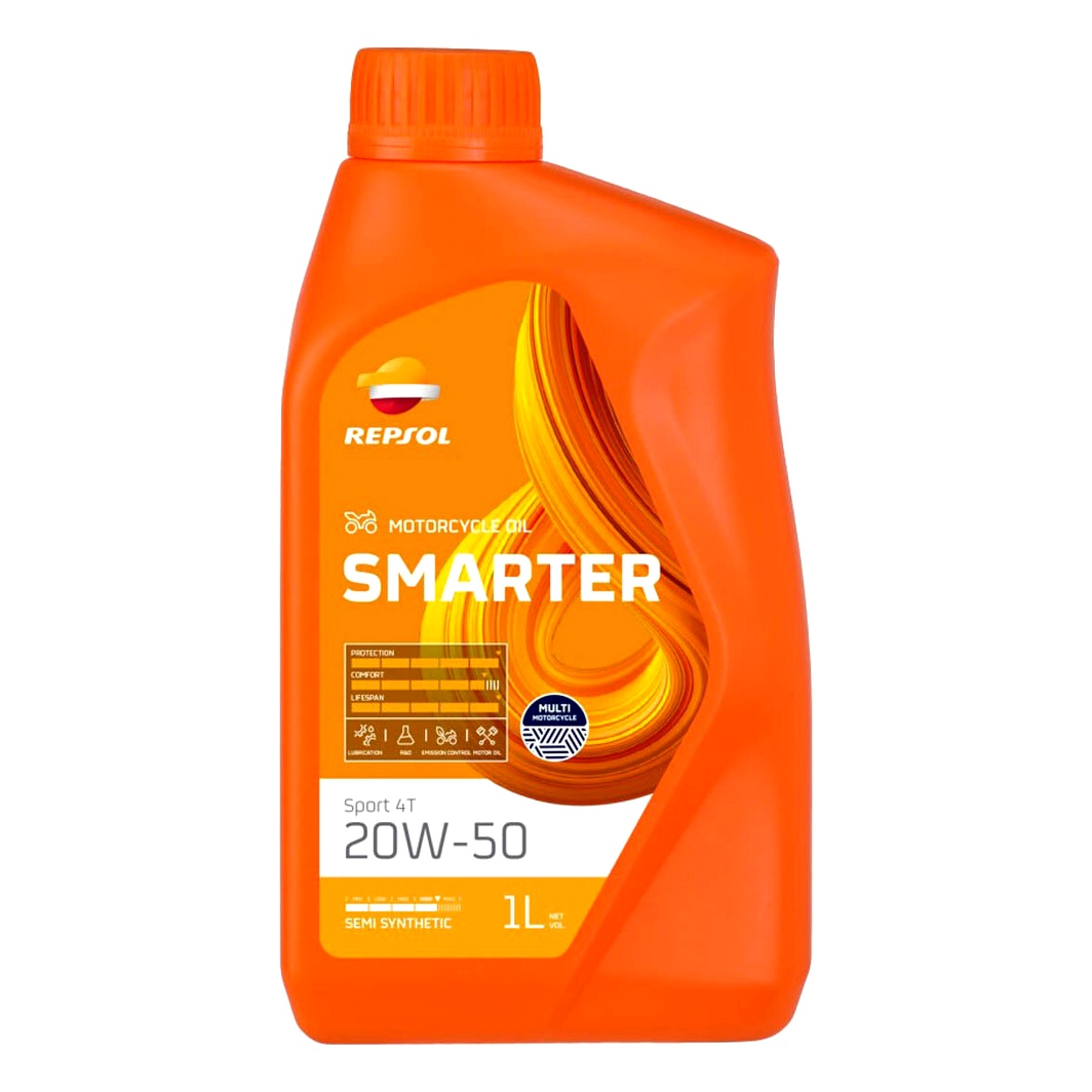 Моторное масло REPSOL Smarter Sport 4T 20W-50 полусинтетическое 1 л RPP2065THC - zapix