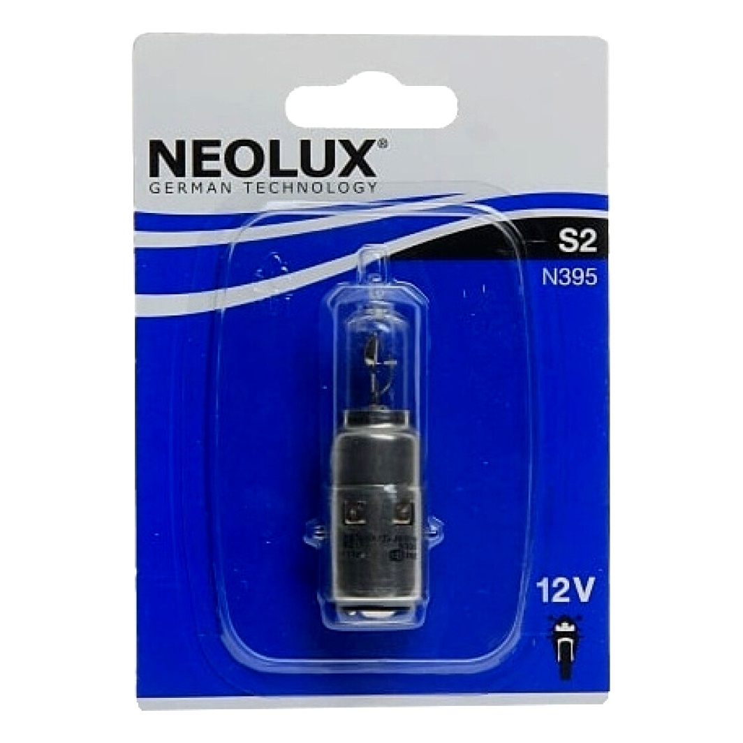Автолампа галогенова NEOLUX® S2 BA20d 35W 12V прозора N39501B - zapix