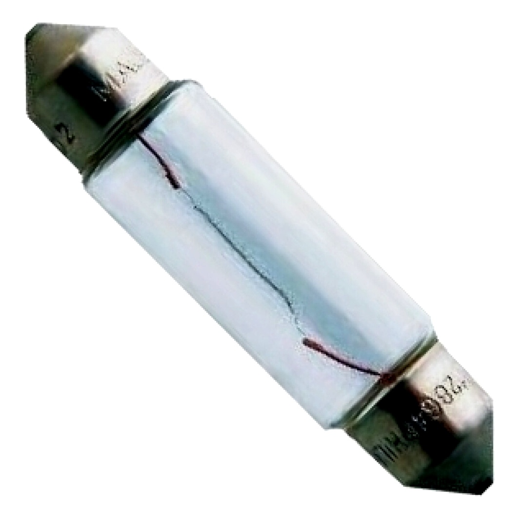 Автолампа розжарювання PHILIPS T10.5x43 SV8.5 5W 24V прозора 13864CP - zapix