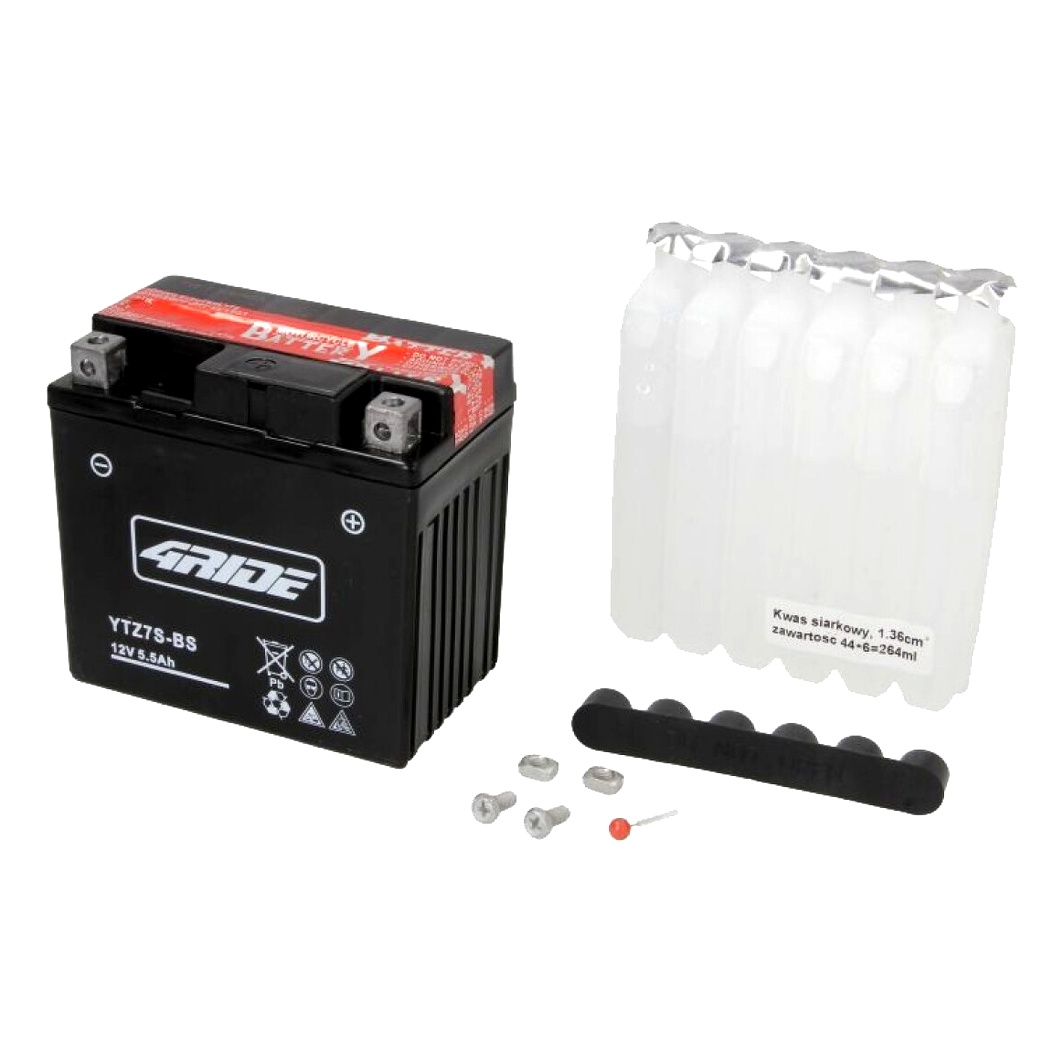 Акумулятор 4RIDE 12V 5.5Ah 130A R+ YTZ7SBS - zapix