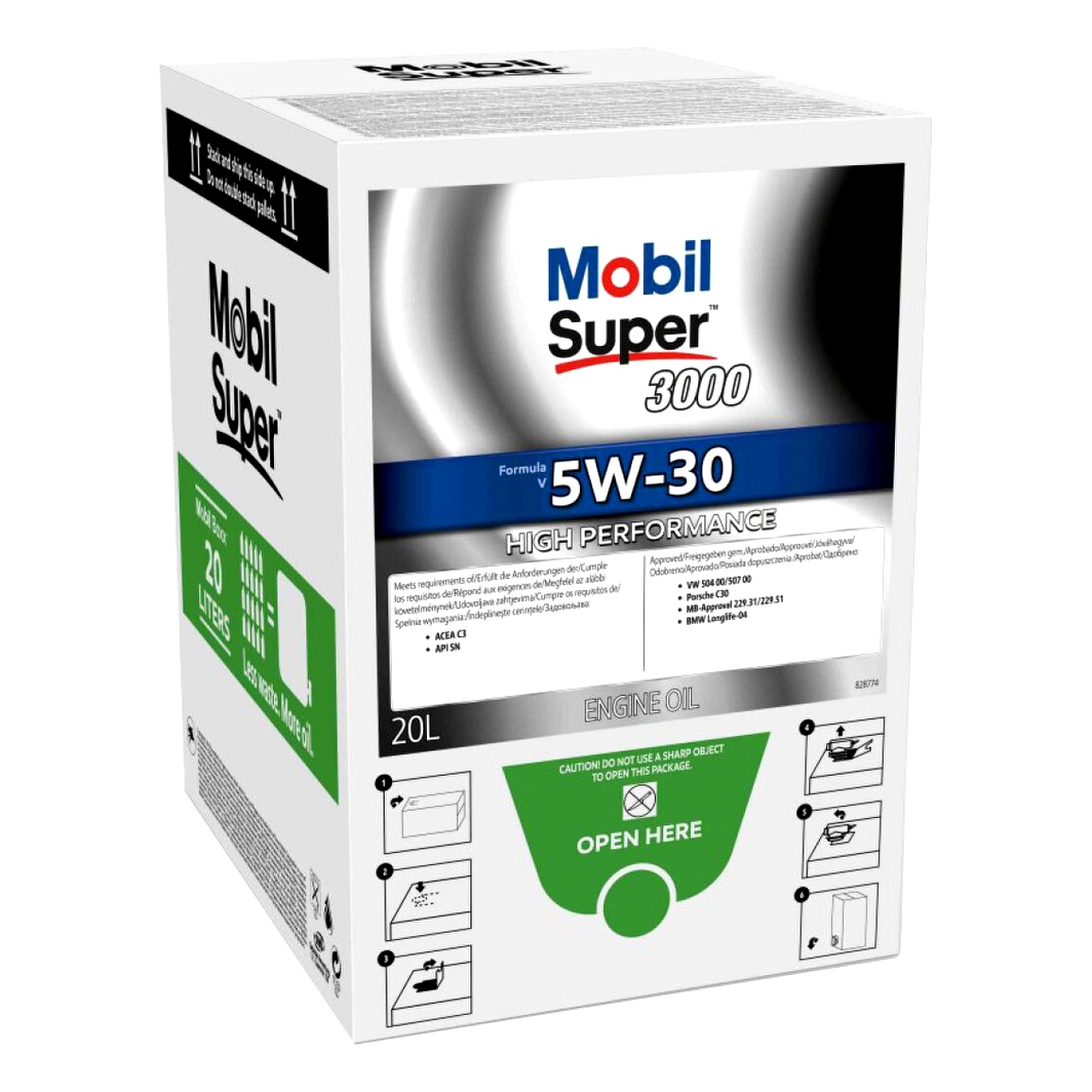Моторное масло MOBIL Super 3000 Formula V 5W-30 20 (box) л (155500) - zapix