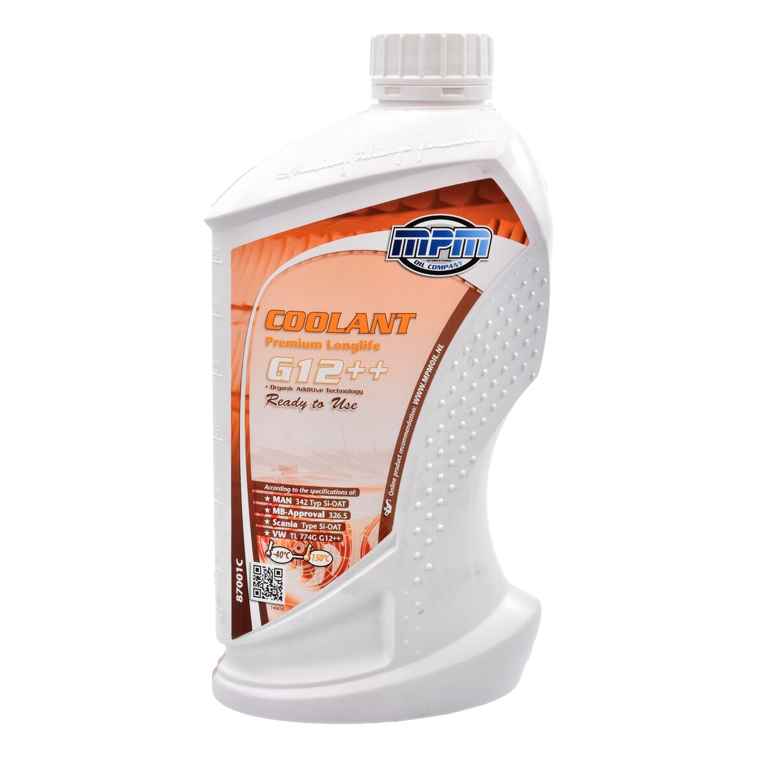 Готовий антифриз MPM червоний G12++ -40 °C 1 л (87001C) - zapix