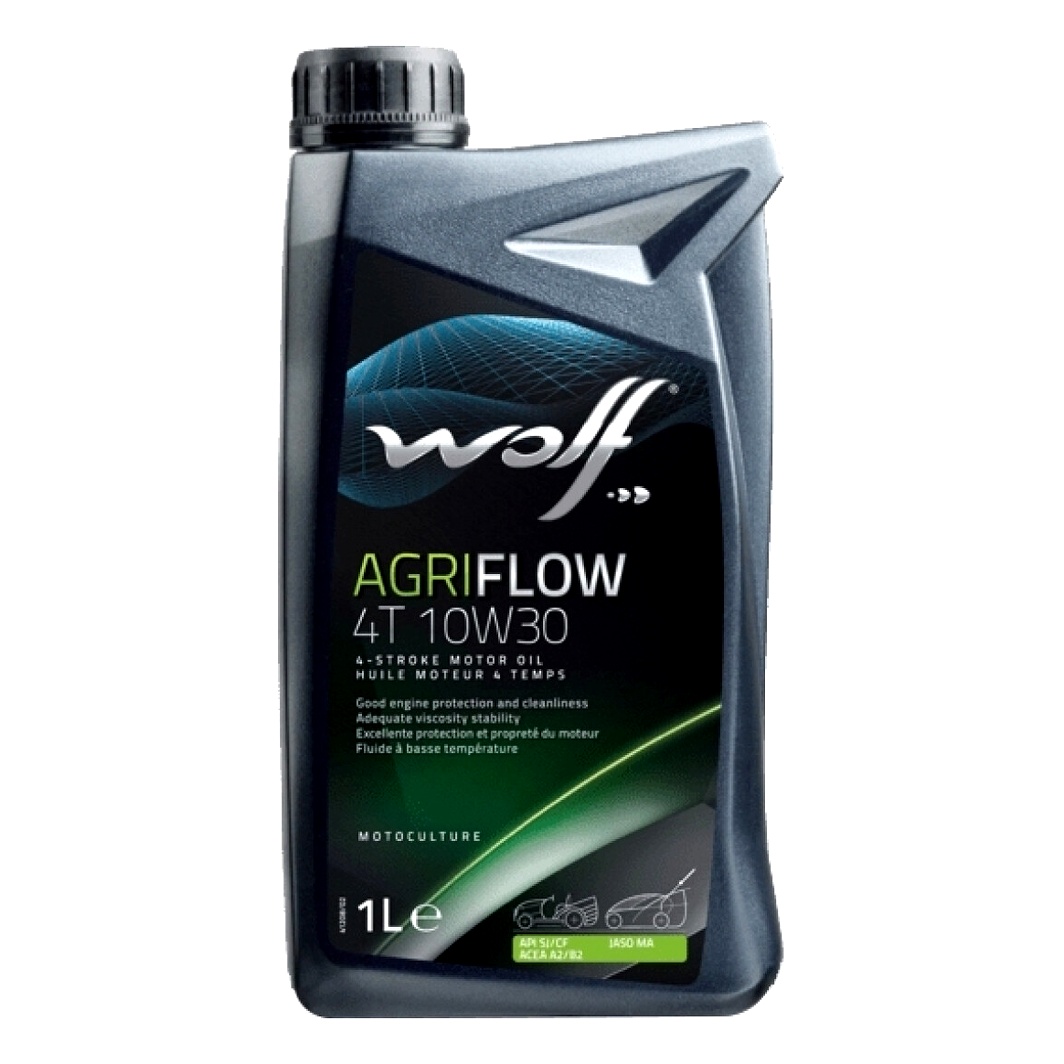 Моторное масло WOLF AGRIFLOW 4T 10W-30 минеральное 1 л 8309106 - zapix