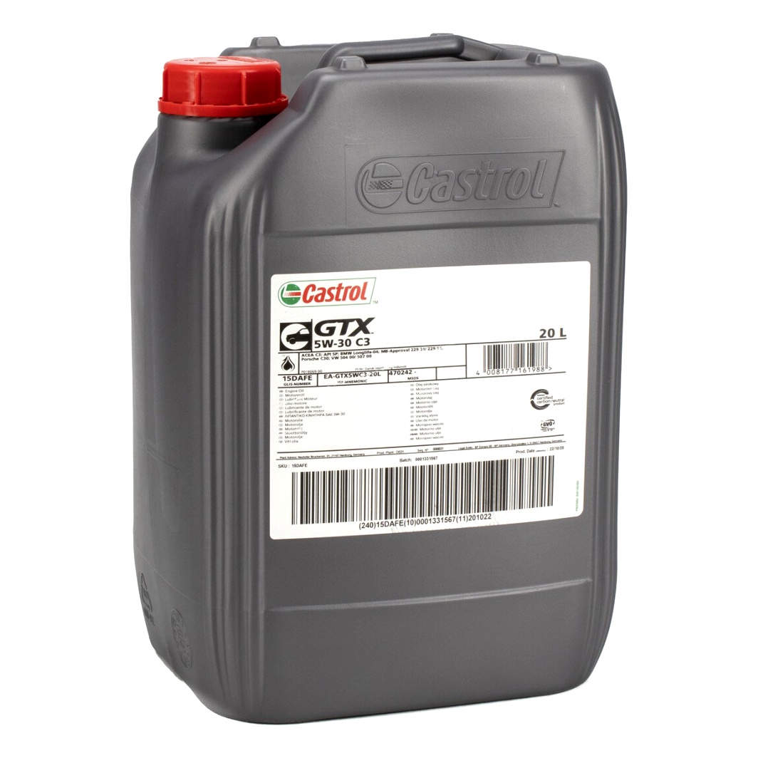 Моторна олива CASTROL GTX 5W-30 20 л (15DAFE) - zapix