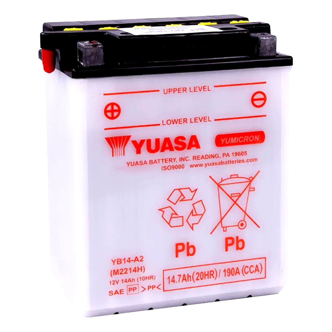 Акумулятор YUASA YuMicron 12V 14.7Ah 190A L+ YB14A2 - zapix