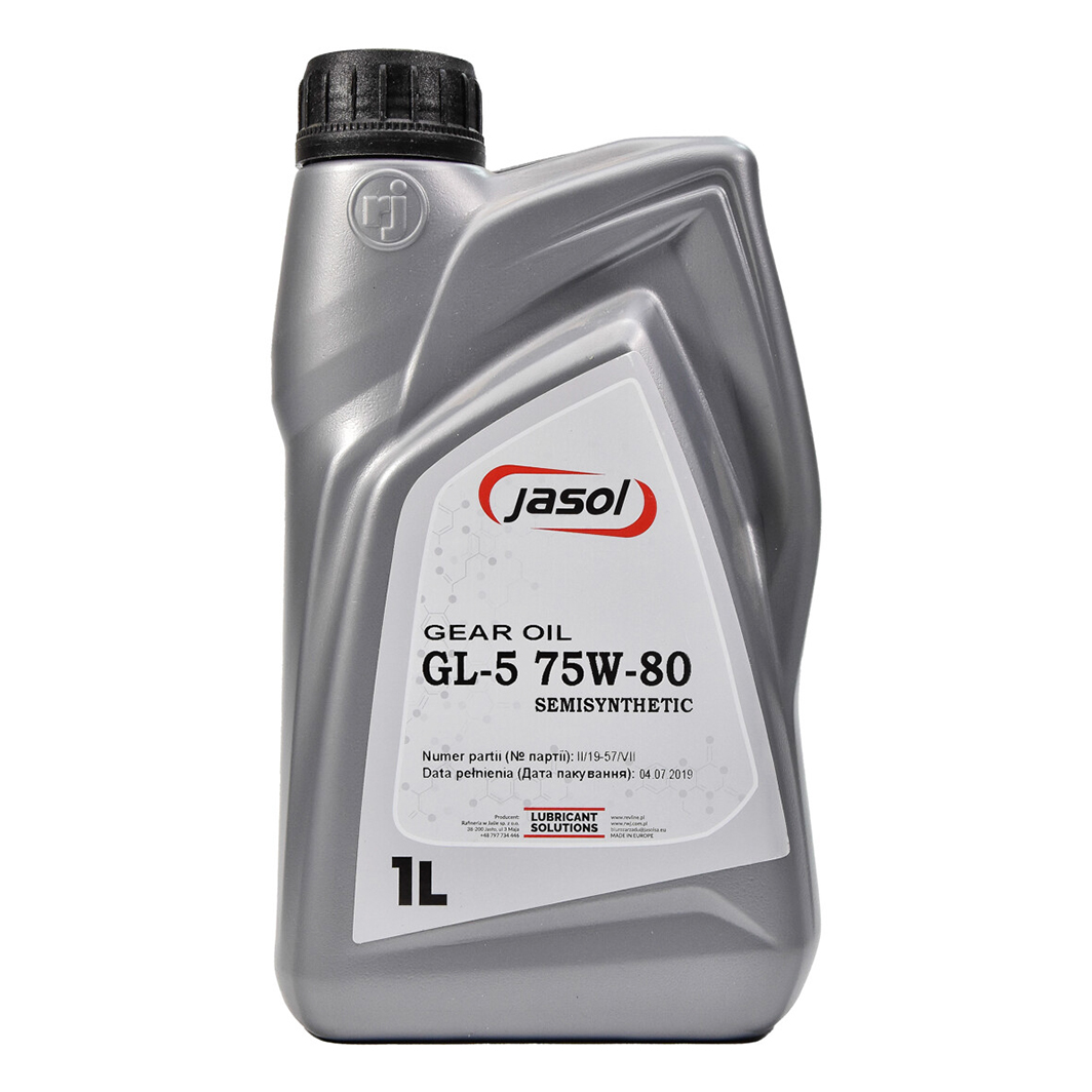 Трансмиссионное масло JASOL Gear Oil GL-5 75W-80 1 л 325010 - zapix
