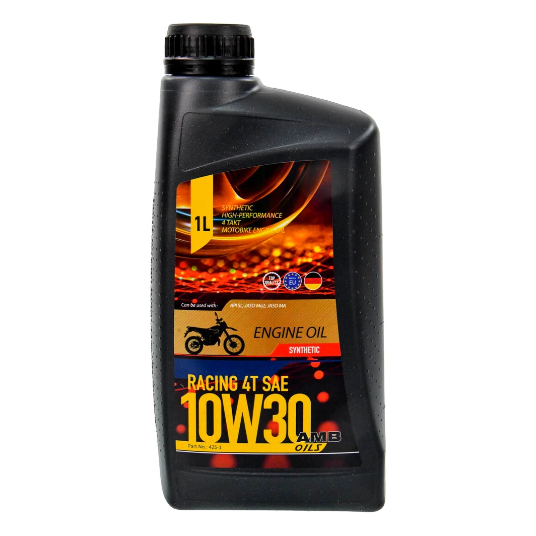 Моторное масло AMB Racing 4T 10W-30 синтетическое 1 л 4251 - zapix