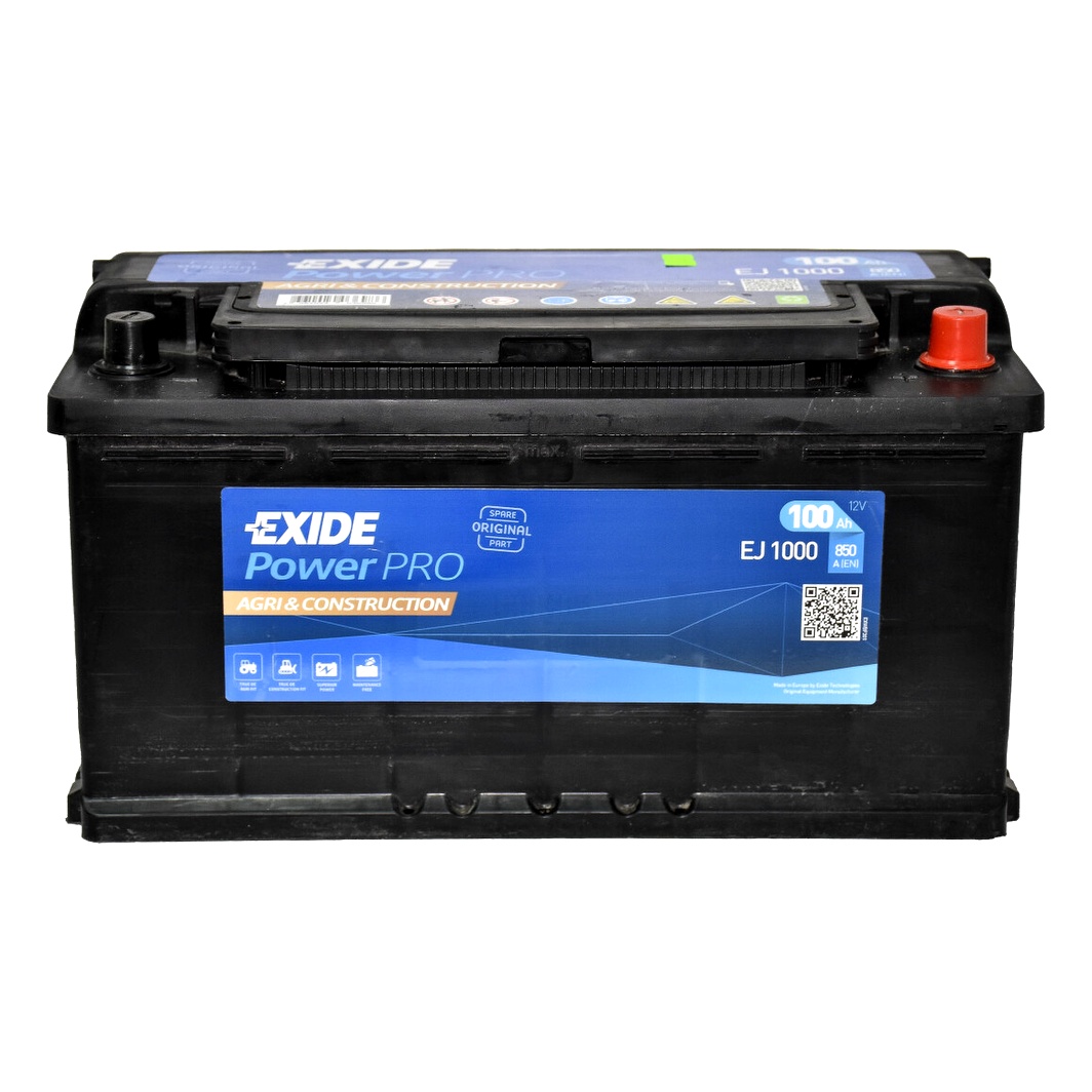 Акумулятор EXIDE Power Pro Agri 12V 100Ah 850A R+ EJ1000 - zapix