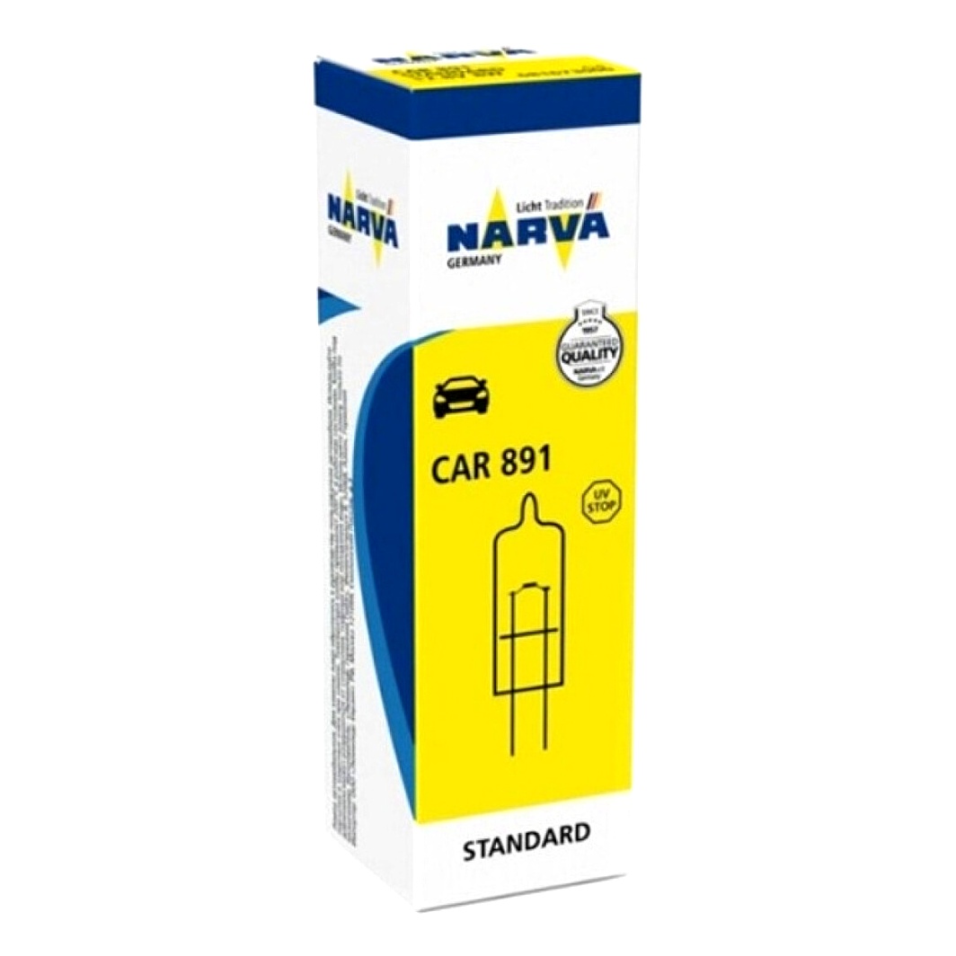 Автолампа розжарювання NARVA 891 8W 13V прозора 681673000 - zapix