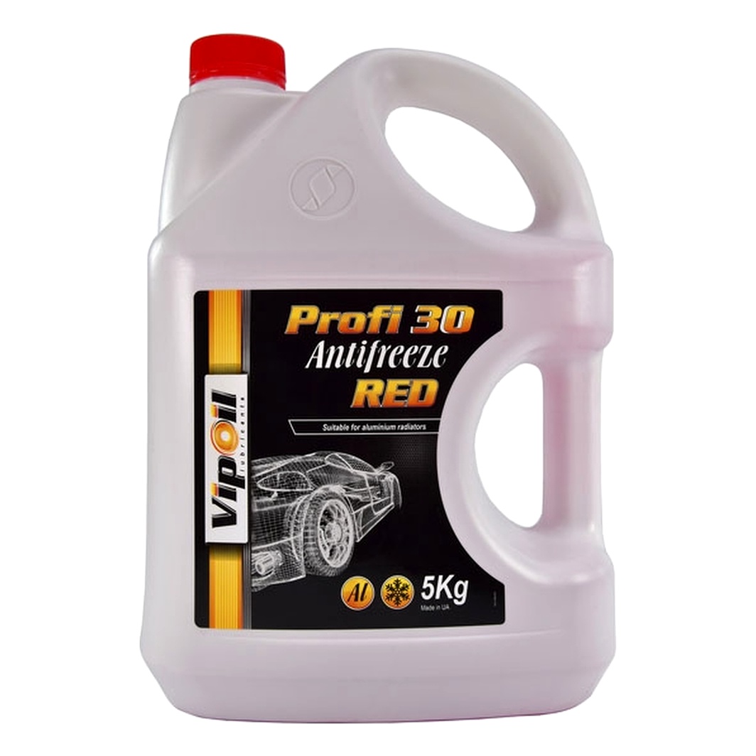 Готовий антифриз VIPOIL Profi 30 червоний -24 °C 5 л (701390) - zapix