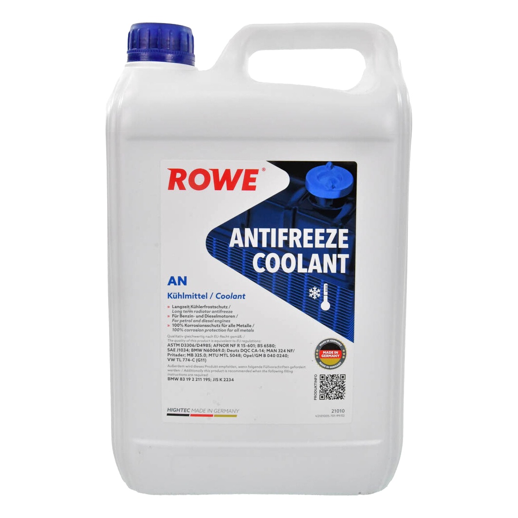 Концентрат антифризу ROWE Hightec Antifreeze AN синій G11 -37 °C 5 л (21010005099) - zapix