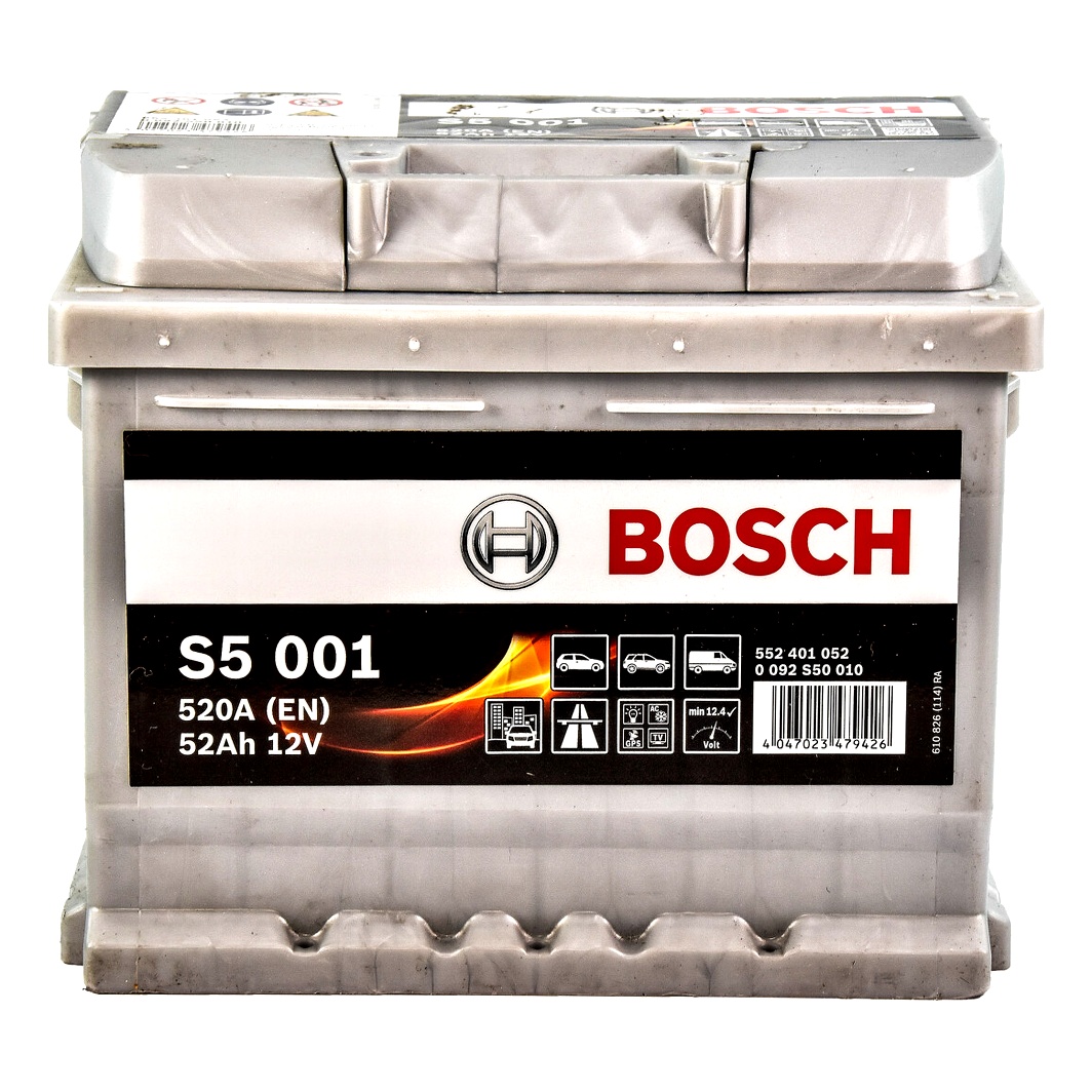 Акумулятор BOSCH S5 Silver Plus 12V 52Ah 520A R+ 0092S50010 - zapix