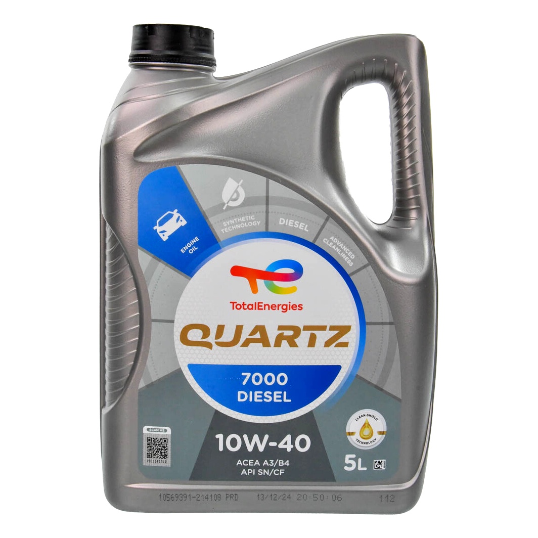 Моторное масло TOTAL Quartz 7000 Diesel 10W-40 5 л (216681) - zapix