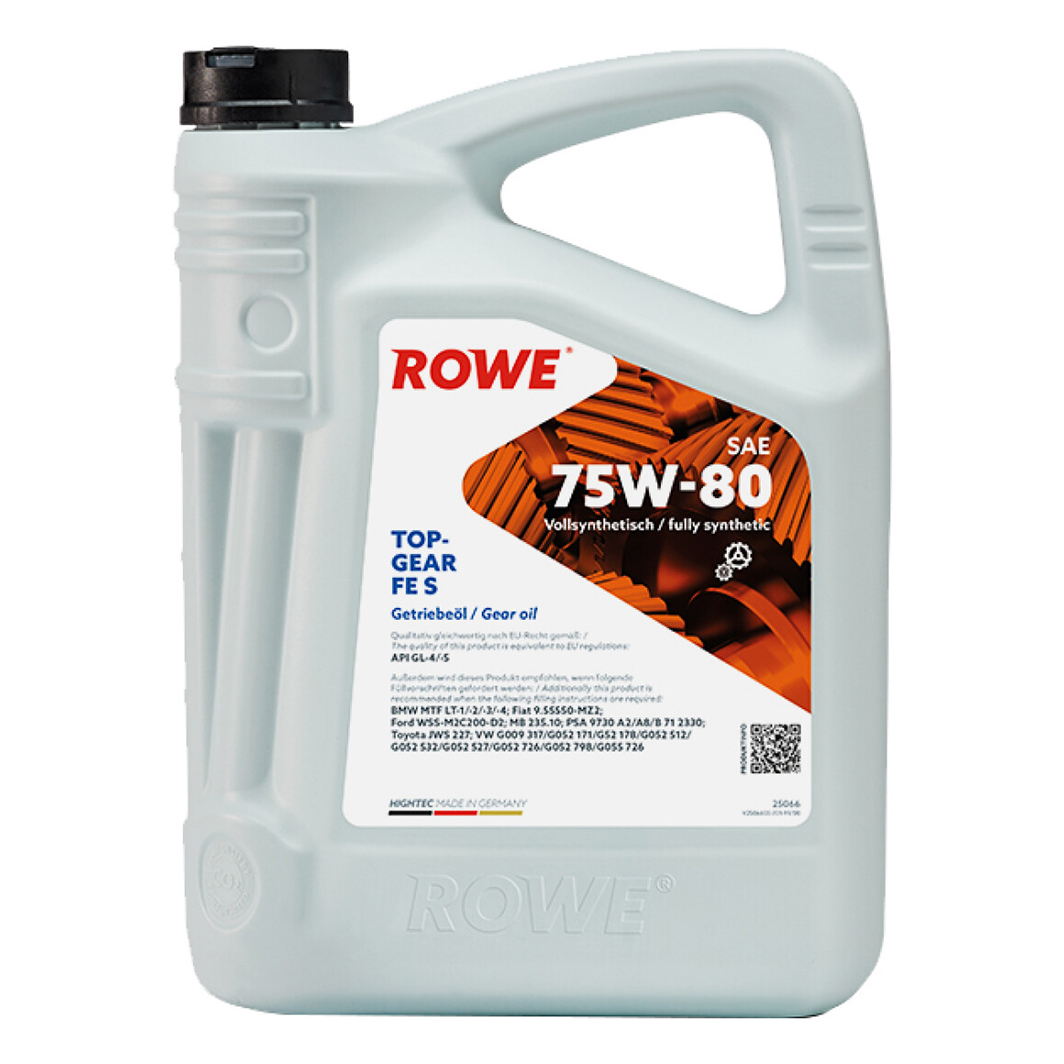 Трансмиссионное масло ROWE Hightec Topgear FE GL-4 / 5 75W-80 5 л 25066005099 - zapix