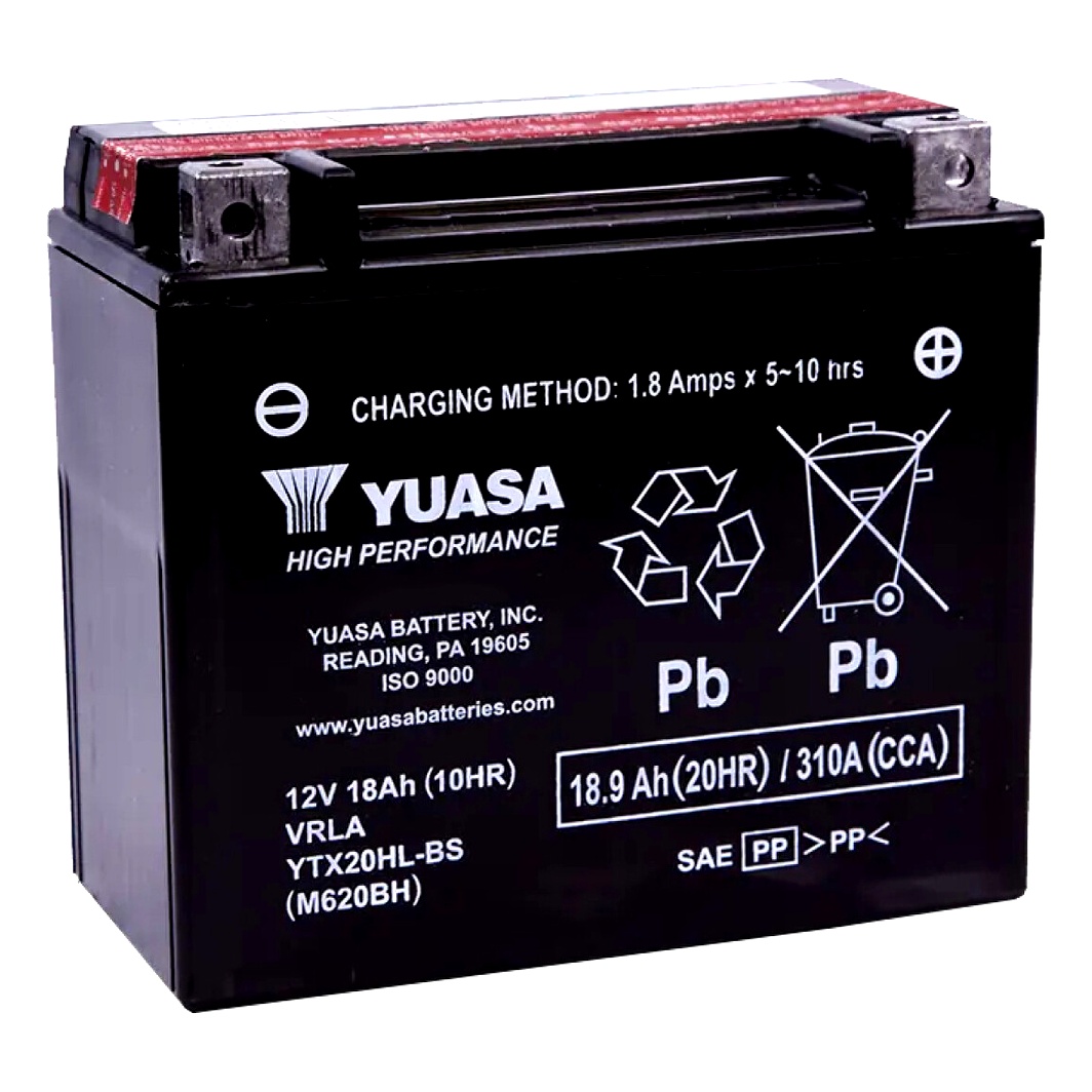 Акумулятор YUASA High Performance 12V 18.9Ah 310A R+ YTX20HLBS - zapix