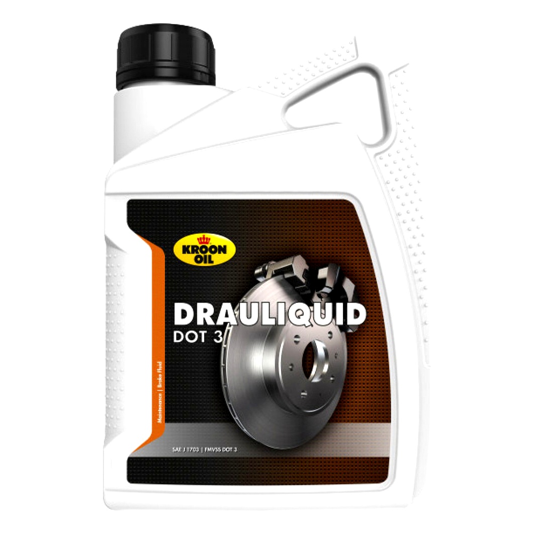 Гальмівна рідина KROON OIL DOT 3 DRAULIQUID пластик 1 л 04205 - zapix