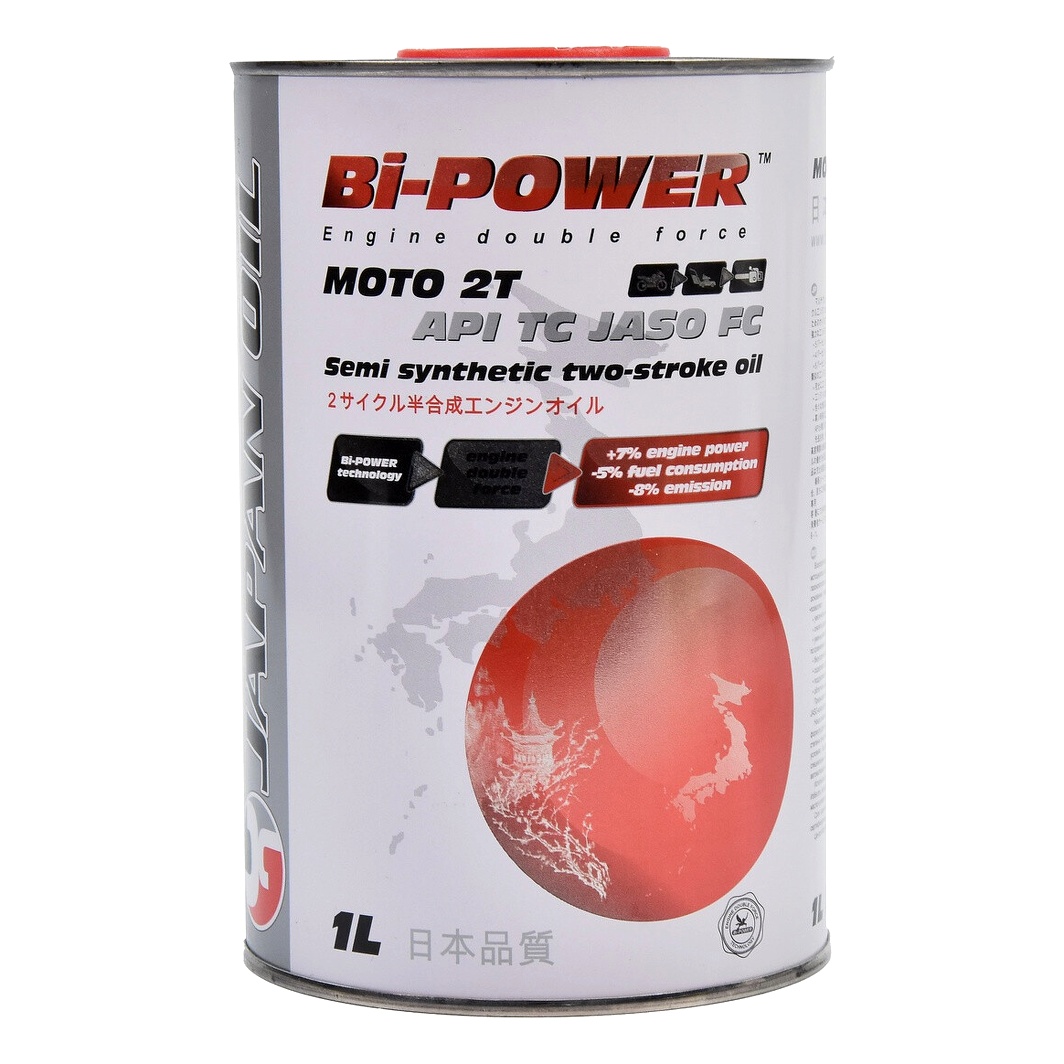 Моторное масло BI-POWER Moto 2T полусинтетическое 1 л 0020229 - zapix