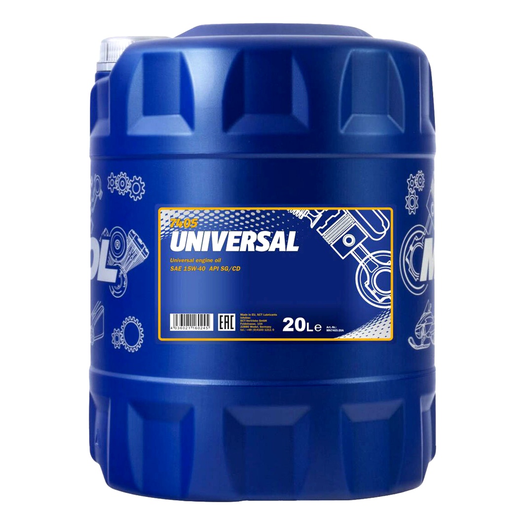 Моторна олива MANNOL Universal 15W-40 20 л (MN740520) - zapix