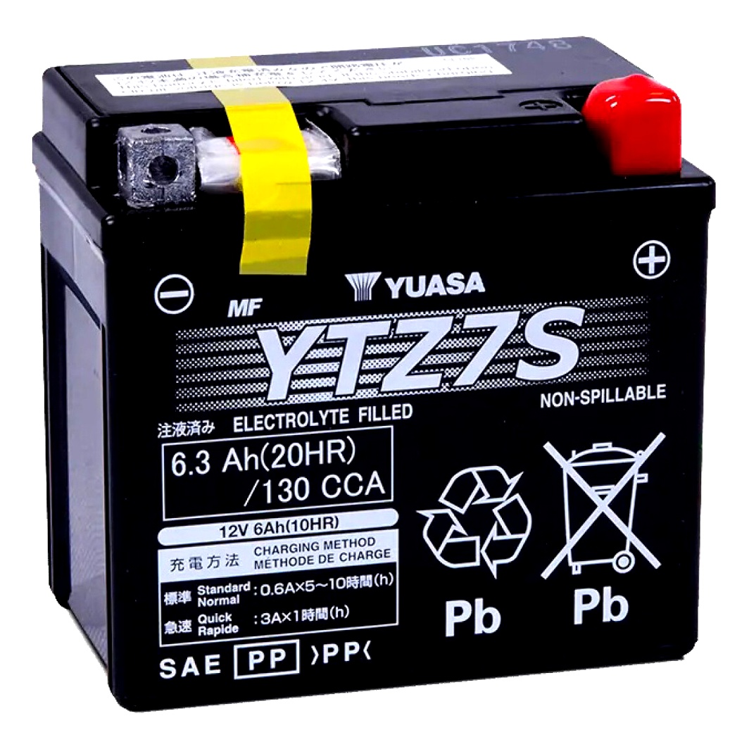 Акумулятор YUASA High Performance 12V 6.3Ah 130A R+ YTZ7S - zapix