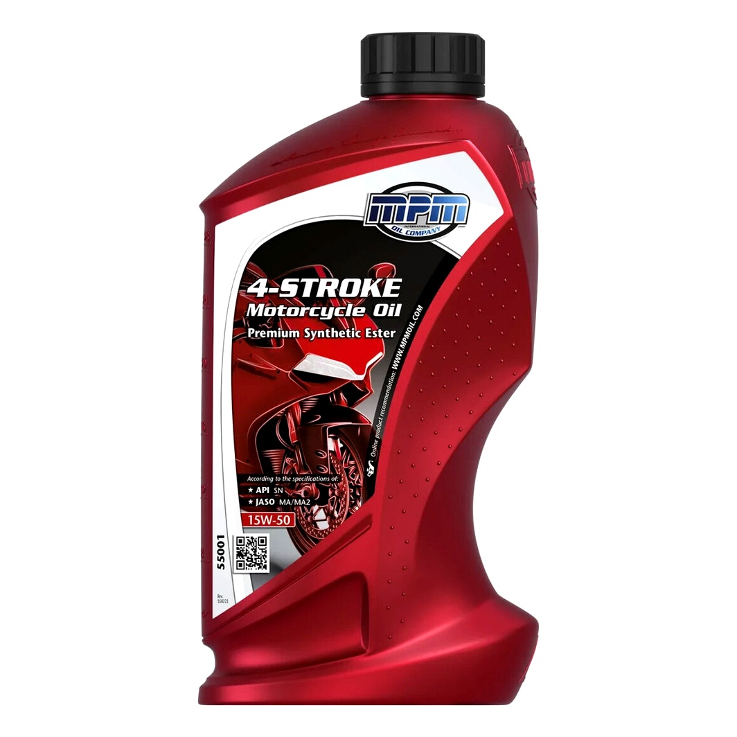 Моторное масло MPM Premium Synthetic Ester 4T 15W-50 синтетическое 1 л 55001 - zapix
