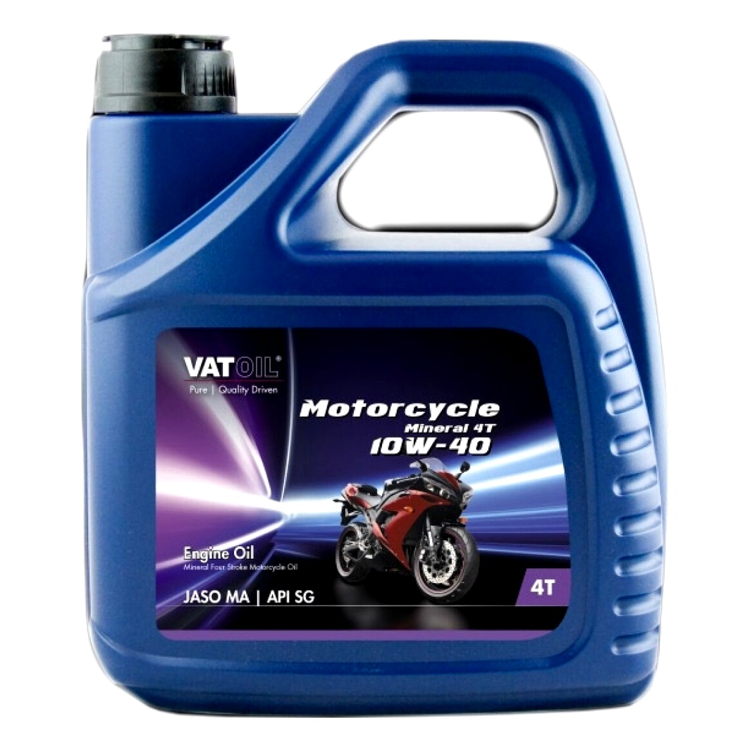 Моторное масло VATOIL Motorcycle M 4T 10W-40 минеральное 4 л 50506 - zapix