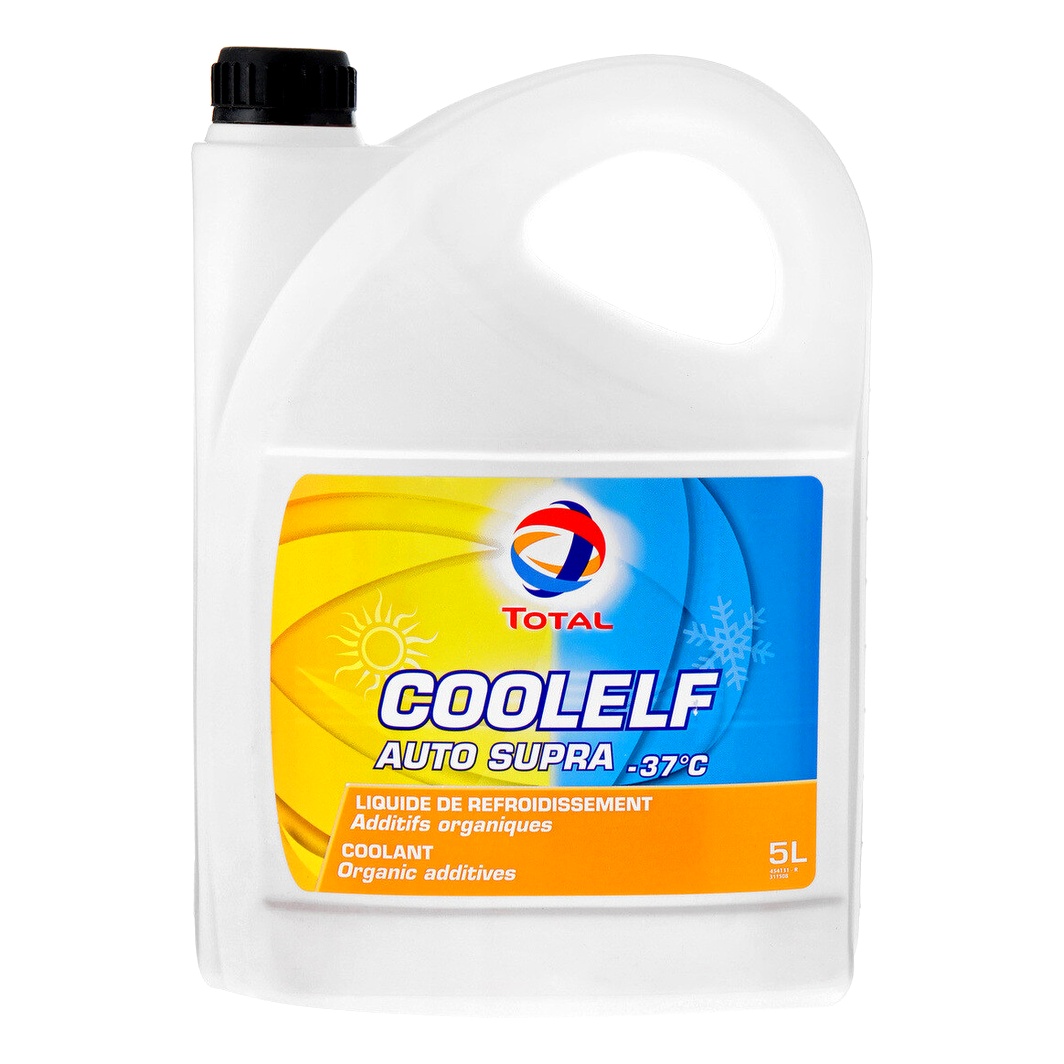 Готовий антифриз TOTAL Coolelf Auto Supra помаранчевий G12+ -37 °C 5 л (213660) - zapix