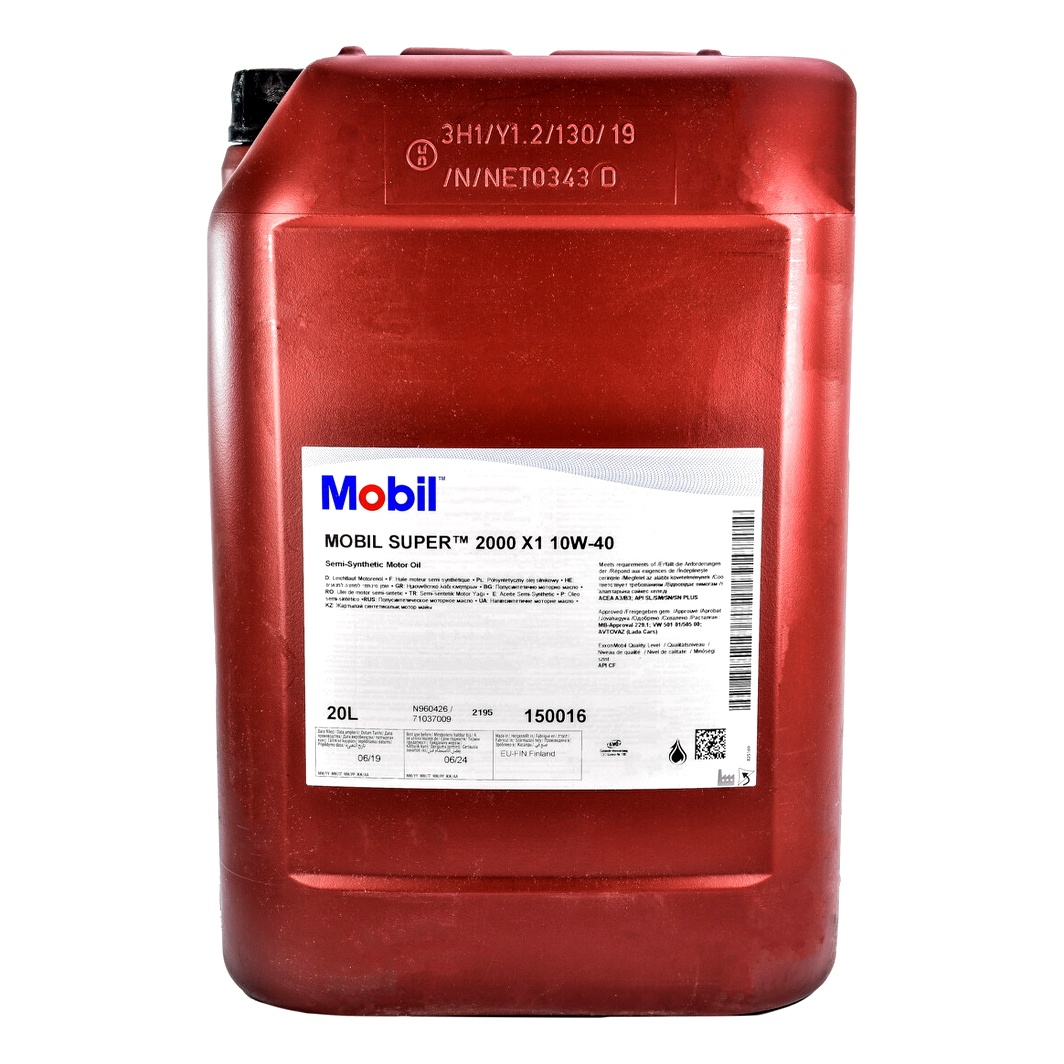 Моторна олива MOBIL Super 2000 X1 10W-40 20 л (150016) - zapix
