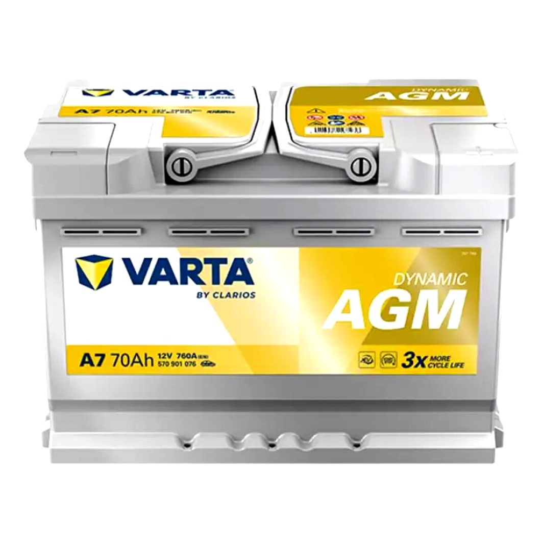 Акумулятор VARTA Dynamic AGM 12V 70Ah 760A R+ 570901076 - zapix