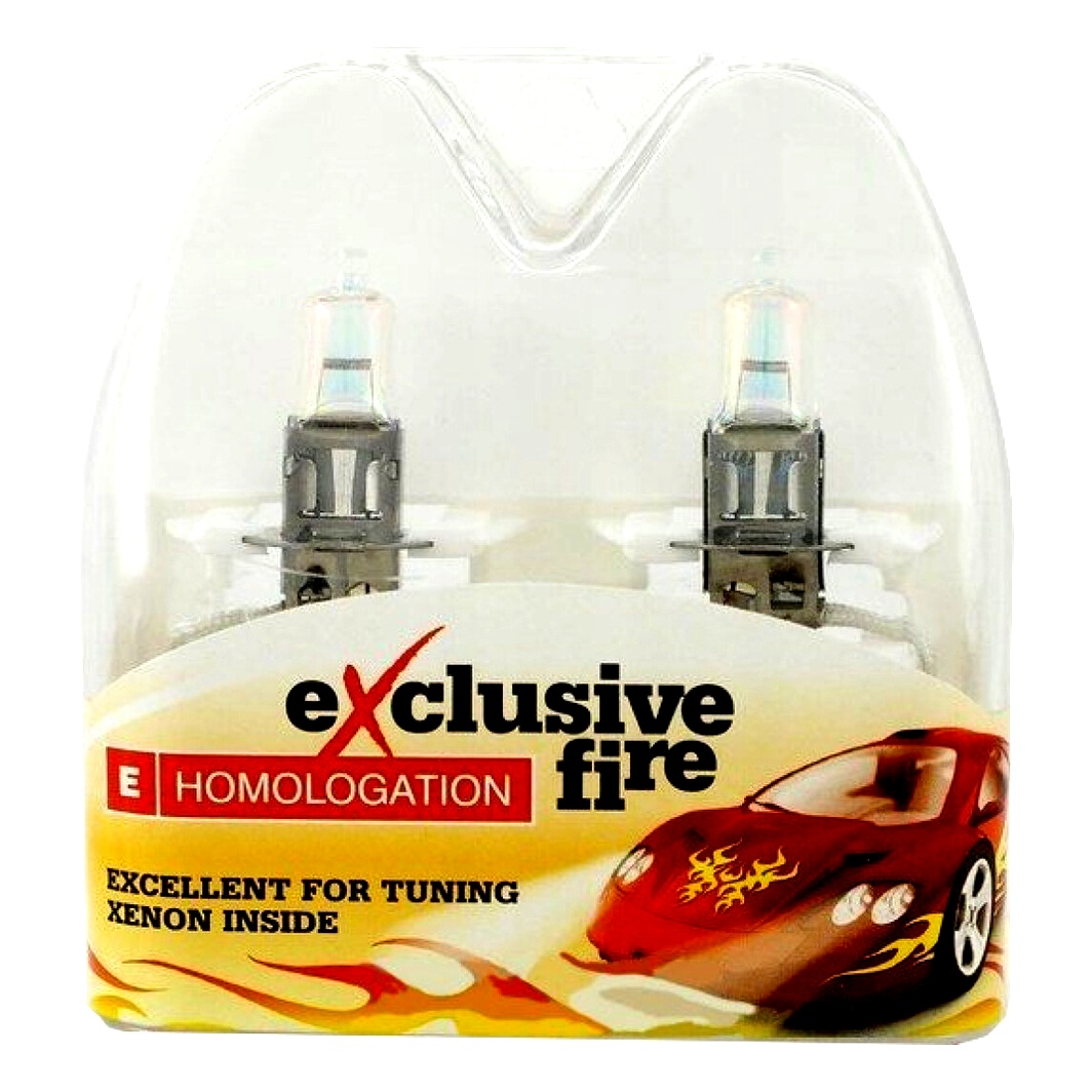 Автолампа галогенова BOSMA Exclusive Fire H3 PK22s 55W 12V 8405 - zapix
