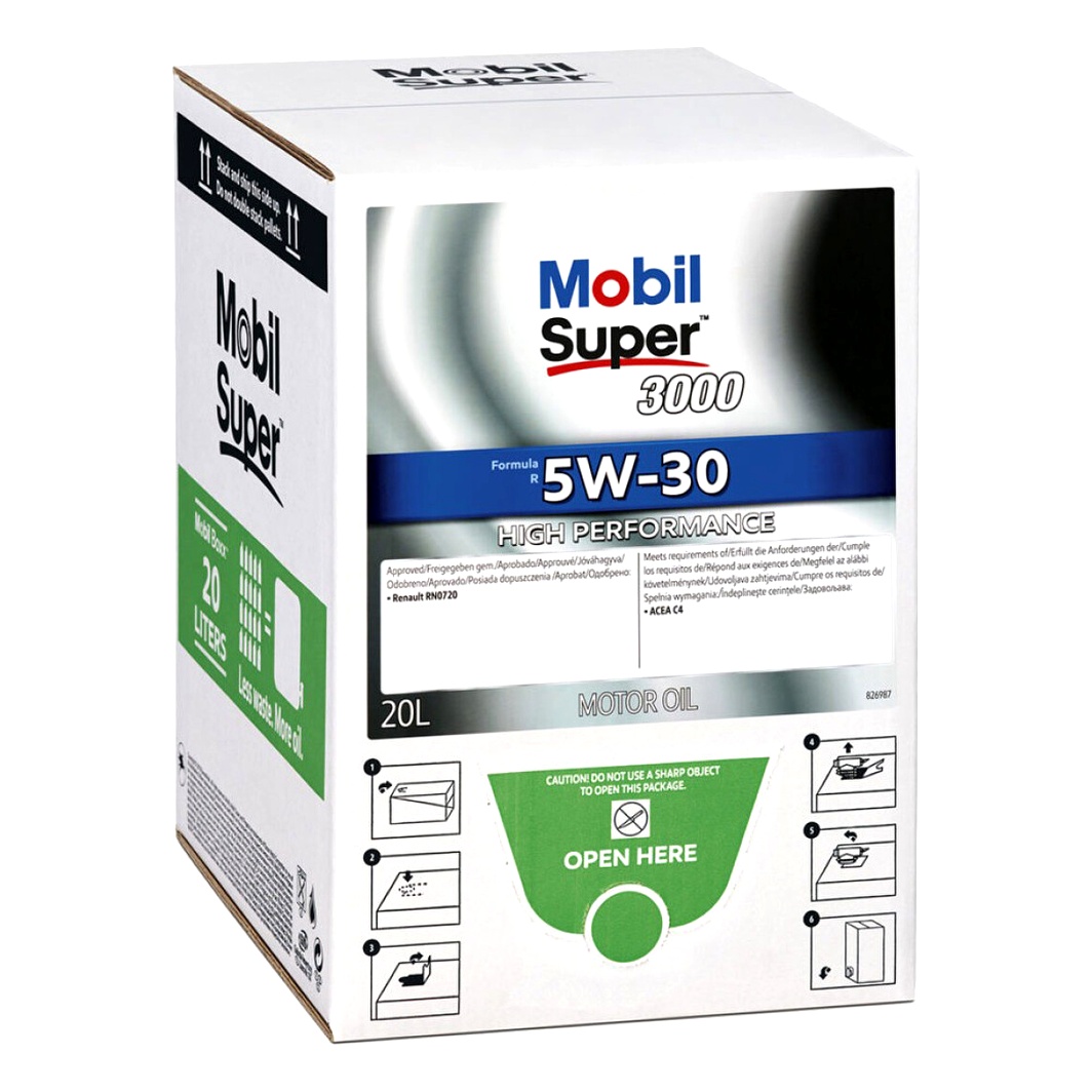 Моторное масло MOBIL Super 3000 Formula R 5W-30 20 (box) л (154537) - zapix